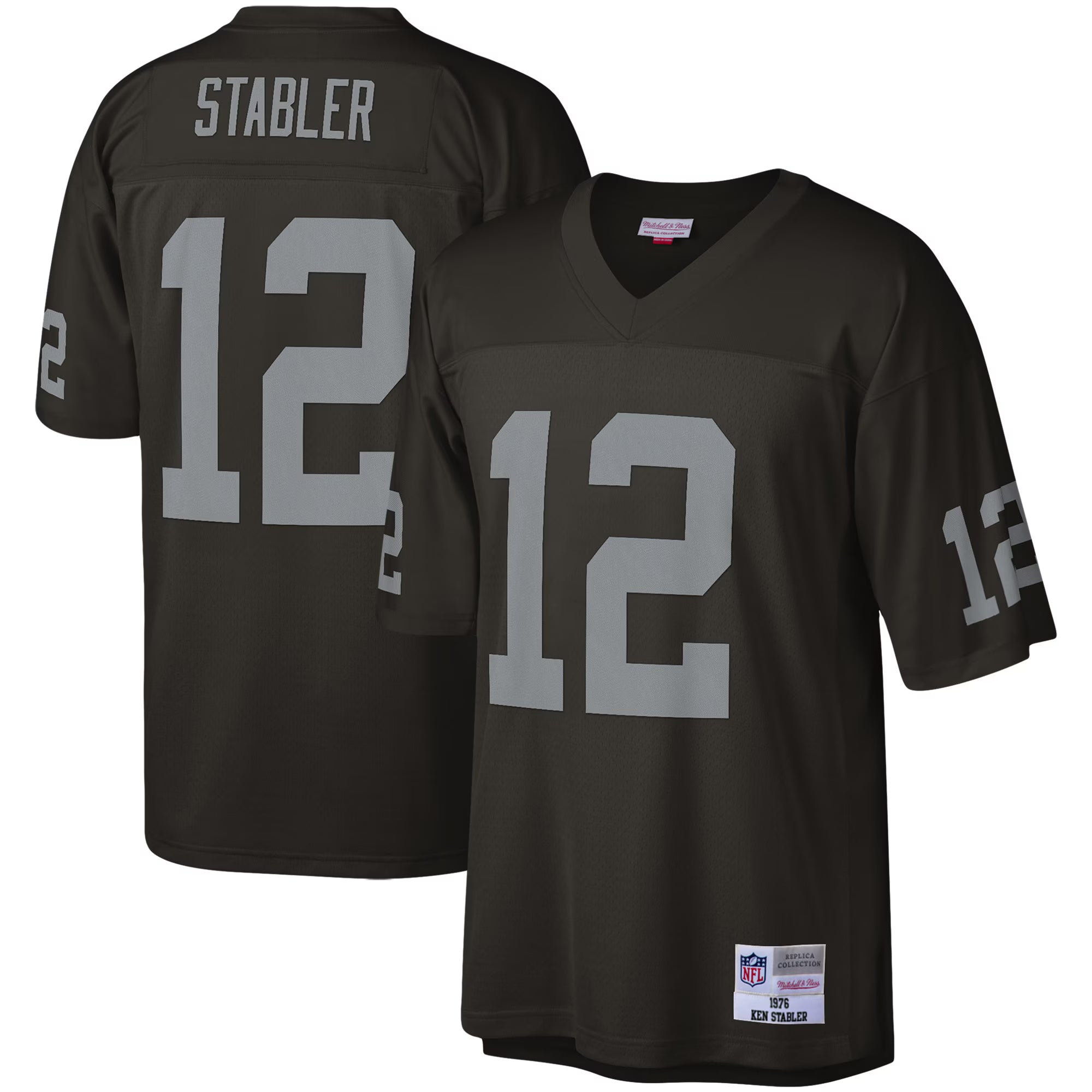 Ken Stabler Las Vegas Raiders Mitchell &amp; Ness Legacy Replica Jersey - Black