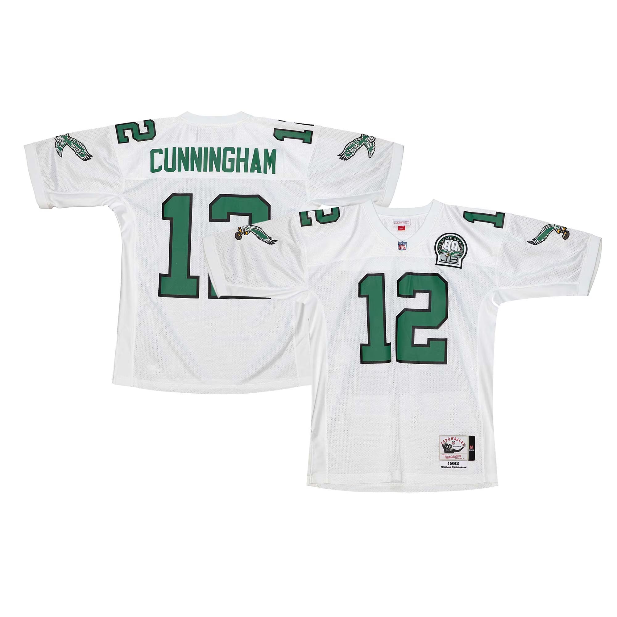 Randall Cunningham Philadelphia Eagles 1992 Mitchell &amp; Ness Authentic Throwback Retired Player Jersey - White