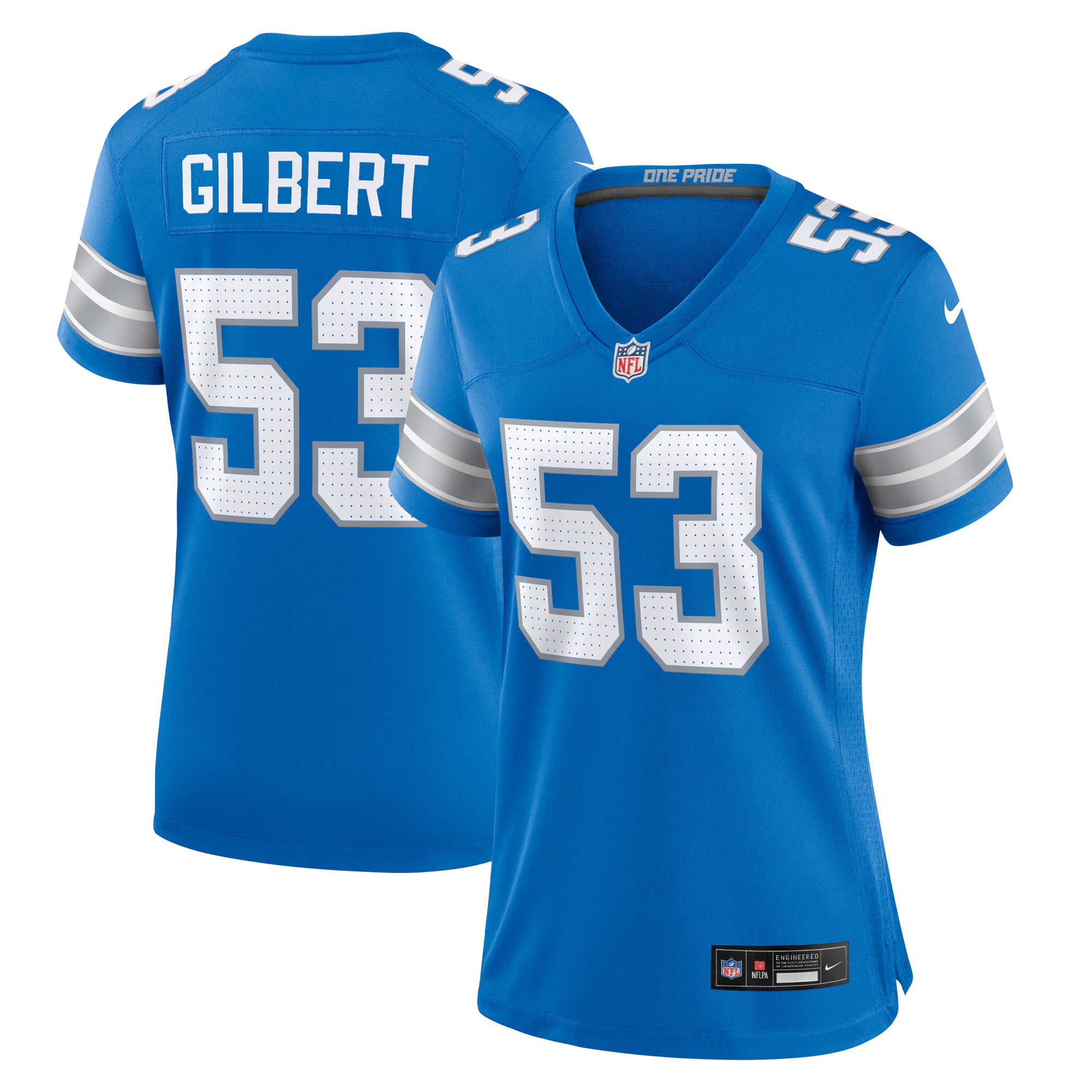 DaRon Gilbert Detroit Lions Nike Women's Game Jersey -  Blue