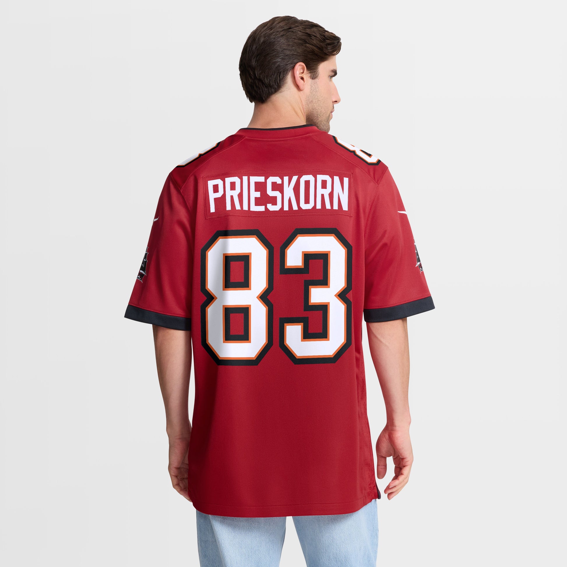 Caden Prieskorn Tampa Bay Buccaneers Nike Team Game Jersey -  Red