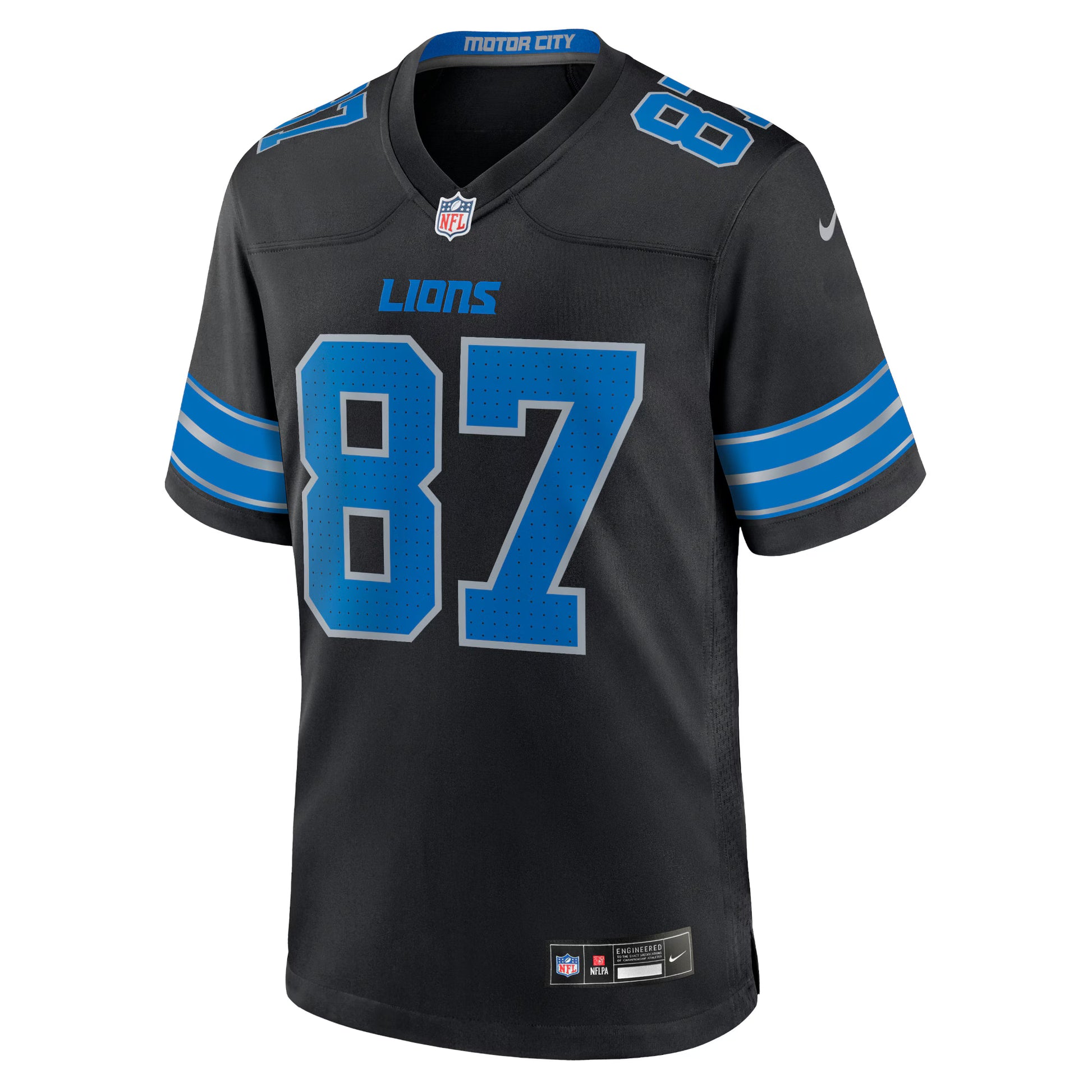 Sam LaPorta Detroit Lions Nike 2nd Alternate Game Jersey - Black