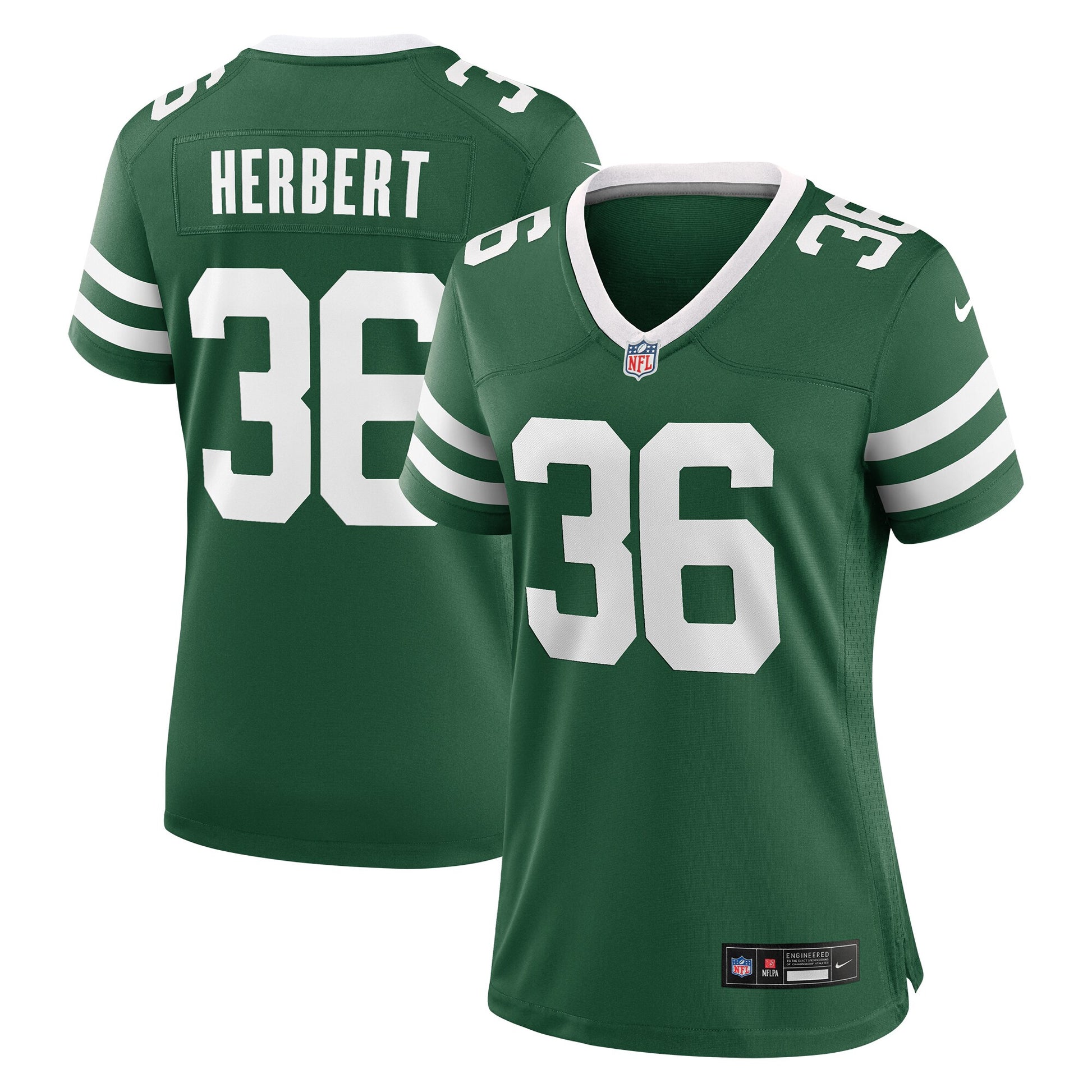 Khalil Herbert New York Jets Nike Women's Team Game Jersey - Legacy Green