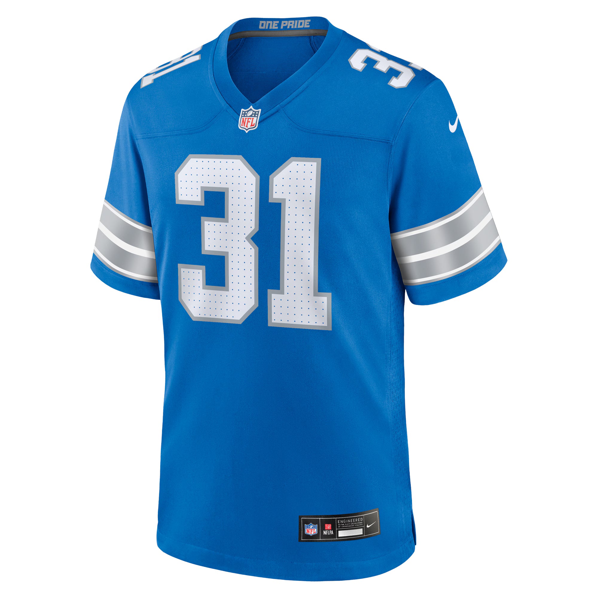 Kerby Joseph Detroit Lions Nike Team Game Jersey -  Blue
