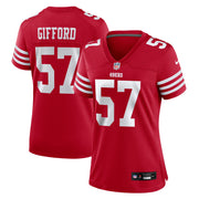 Luke Gifford San Francisco 49ers Nike Women's Team Game Jersey -  Scarlet