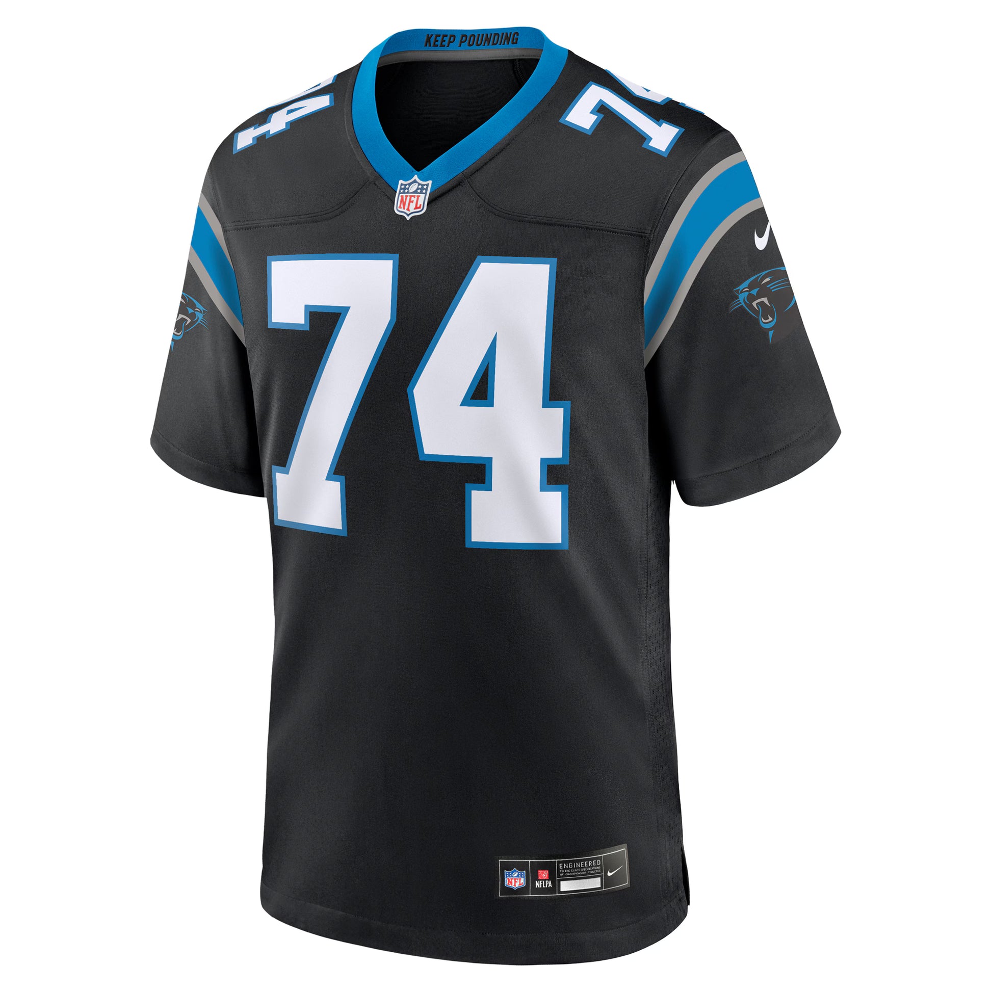 Jake Curhan Carolina Panthers Nike Team Game Jersey -  Black