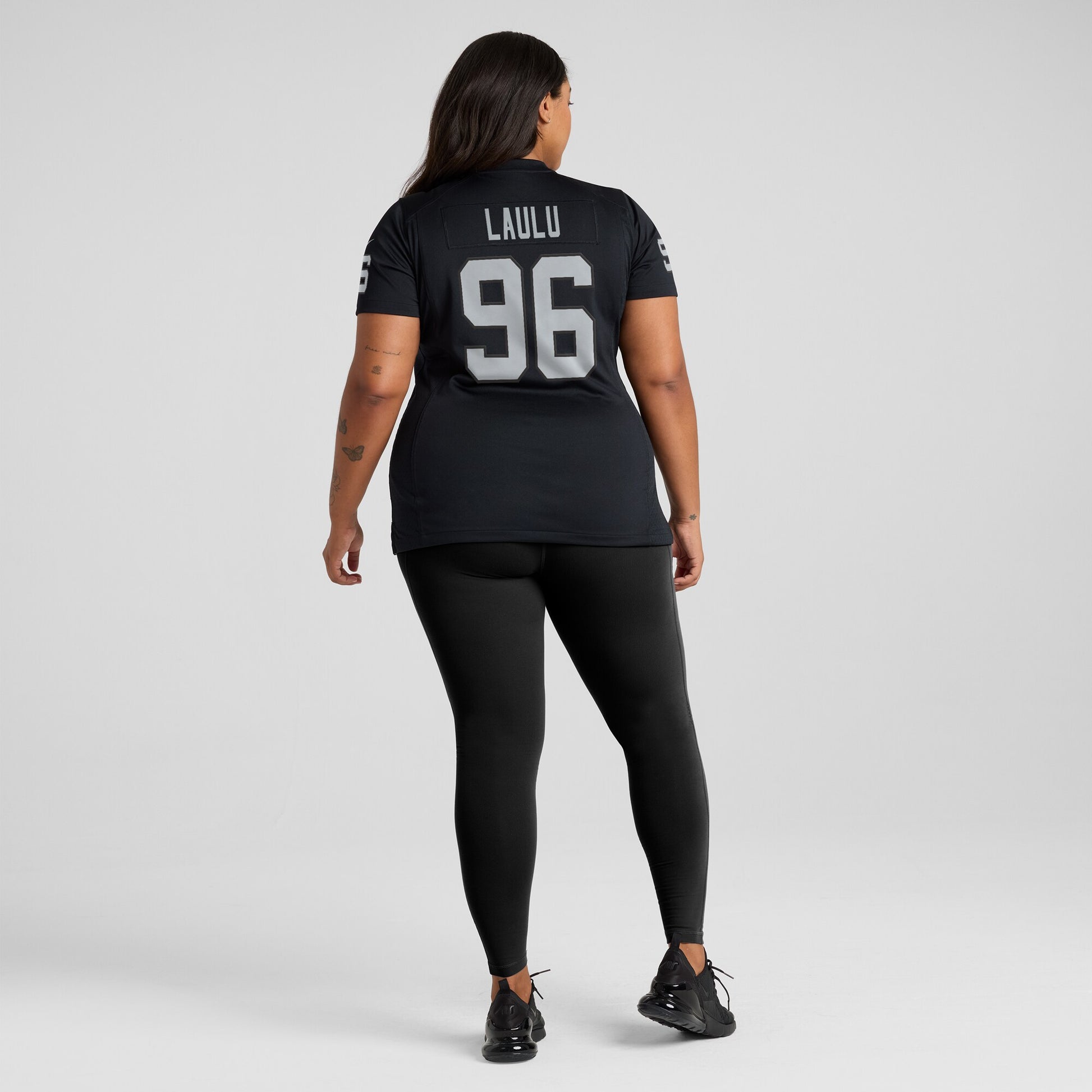 Jonah Laulu Las Vegas Raiders Nike Women's  Game Jersey -  Black