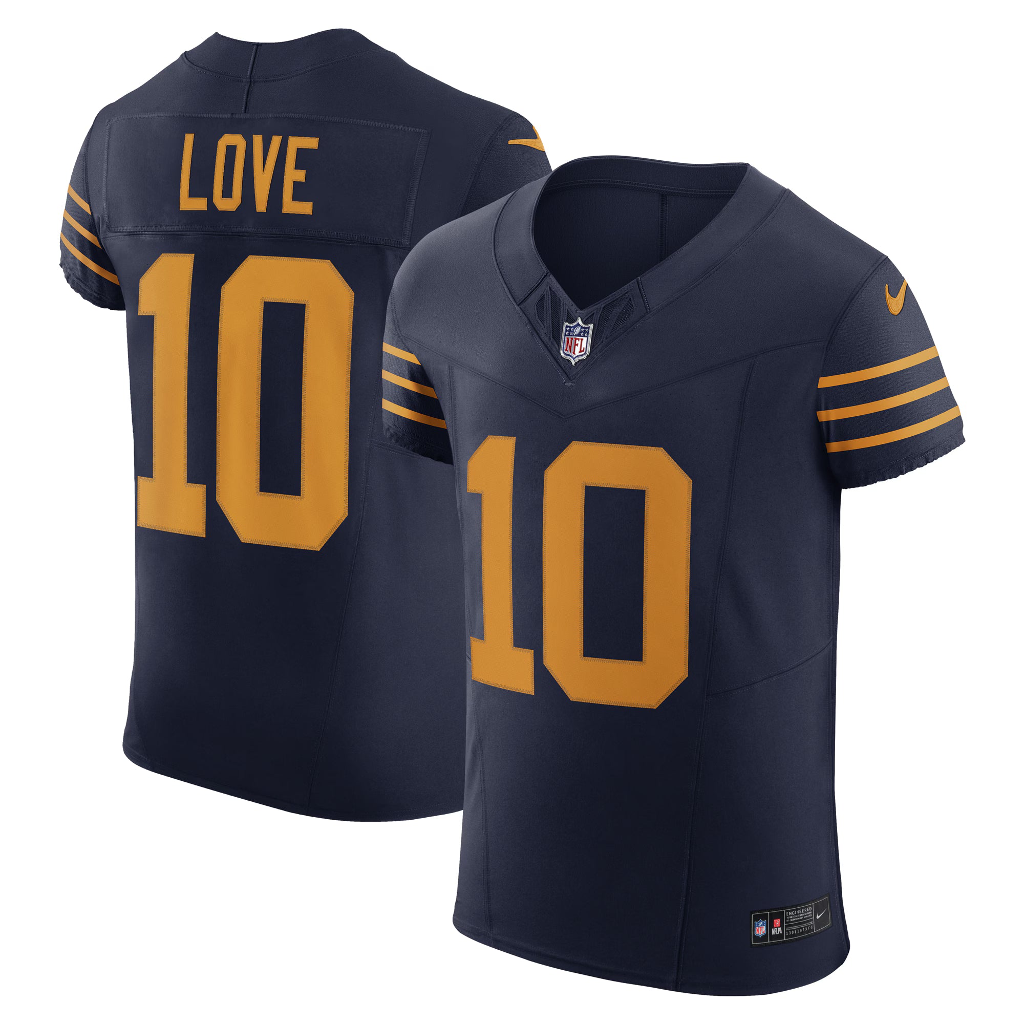 Jordan Love Green Bay Packers Nike The 1923 Classic Vapor F.U.S.E. Elite Jersey - Navy