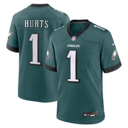Jalen Hurts Philadelphia Eagles Nike Team Game Jersey - Midnight Green