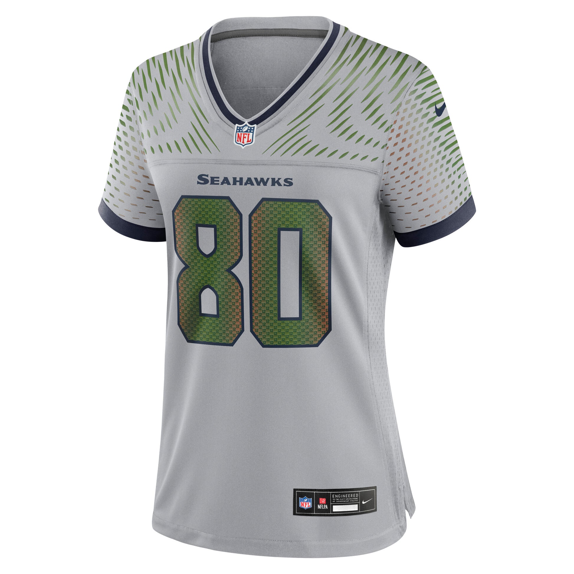Steve Largent Seattle Seahawks Nike Women's 2025 Rivalries Collection Retired Game Jersey - Wolf Gray