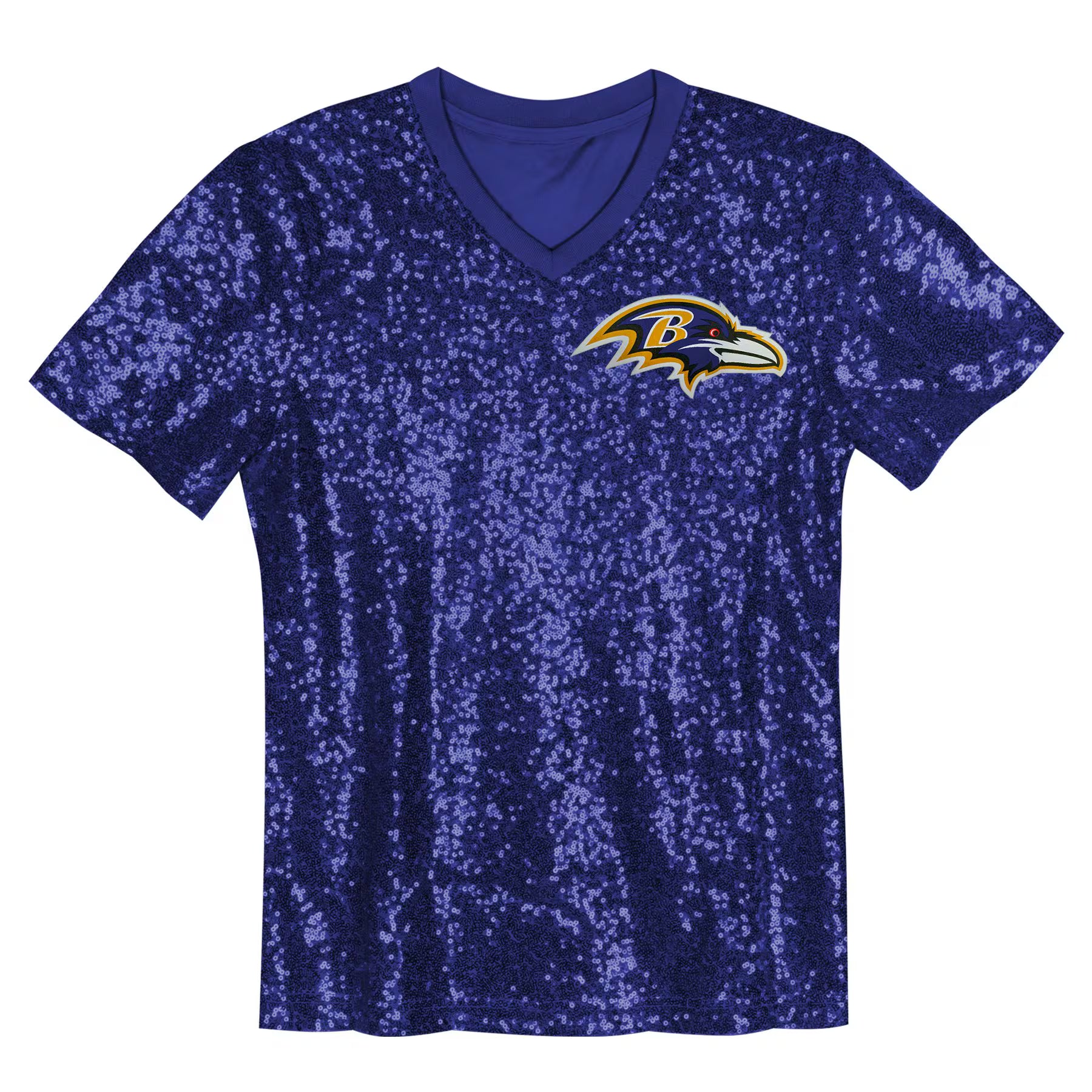 Lamar Jackson Baltimore Ravens Women's Player Name &amp; Number V-Neck Fashion Jersey - Purple