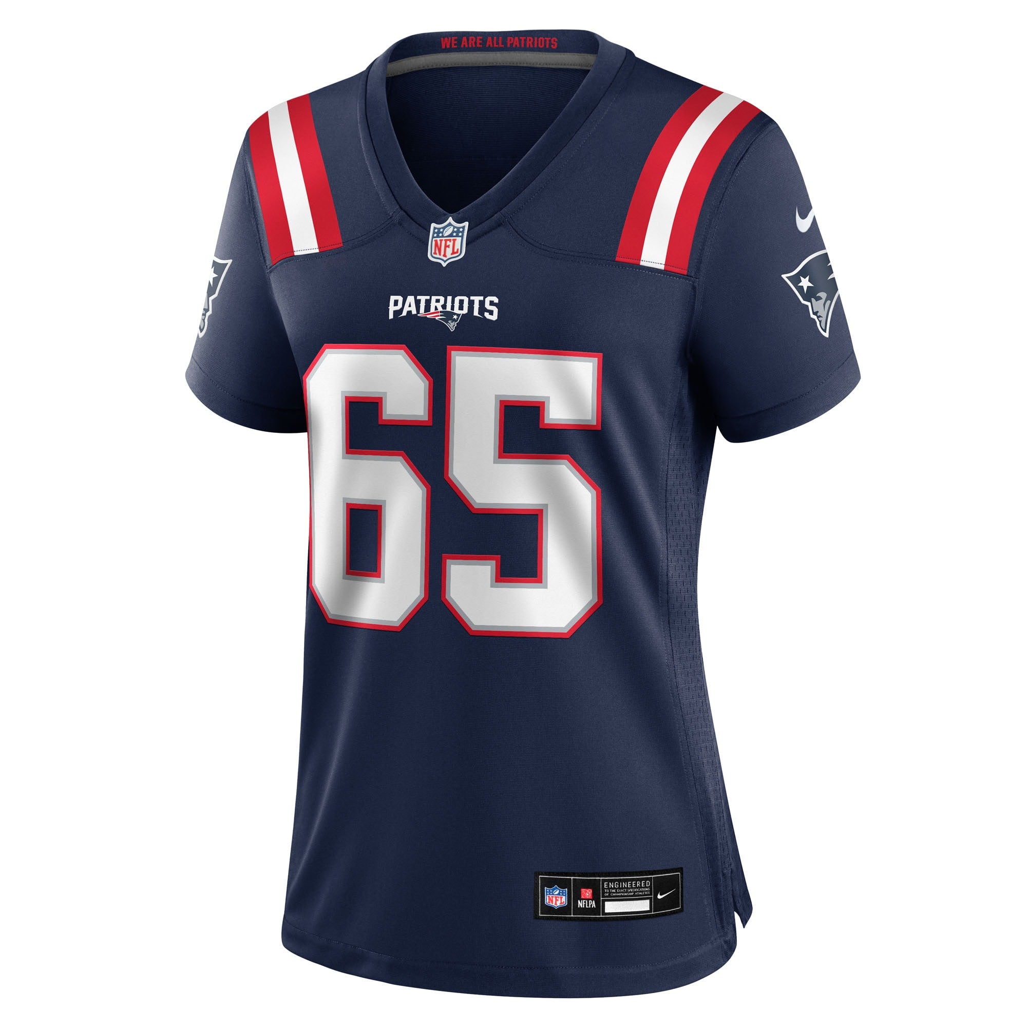 Garrett Bradbury New England Patriots Nike Women's Team Game Jersey -  Navy