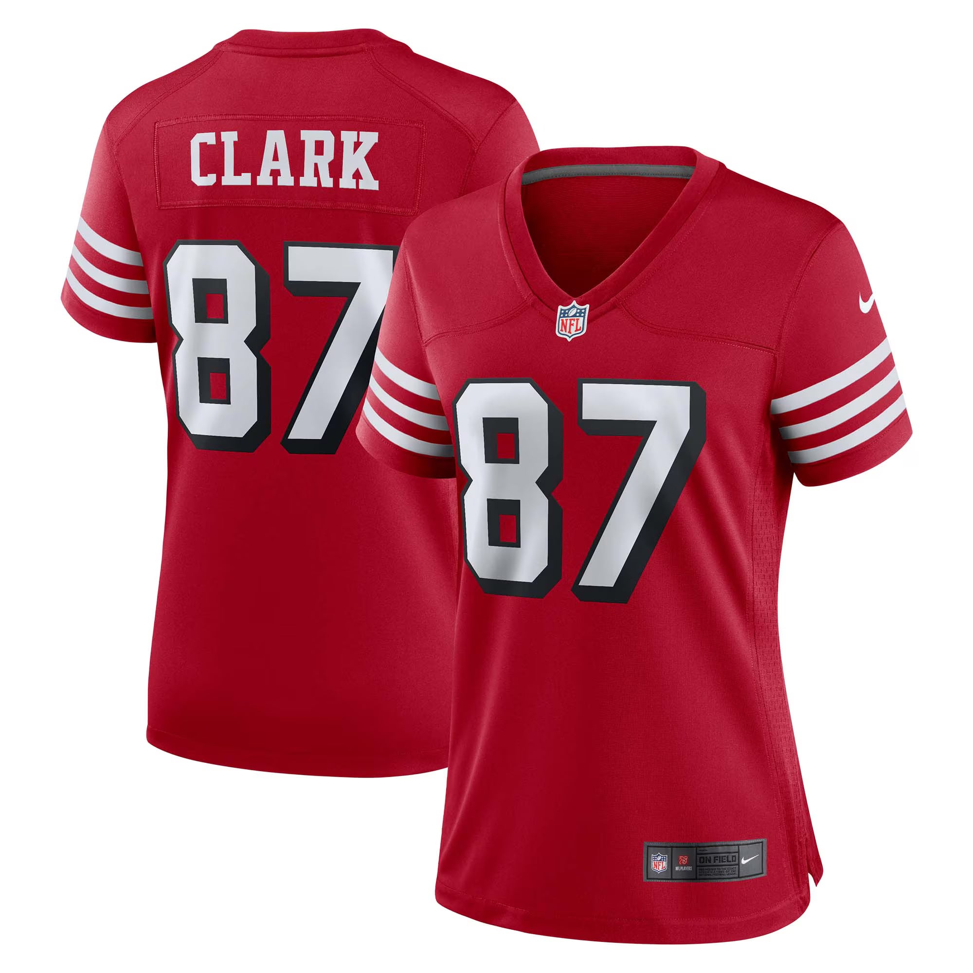 Dwight Clark San Francisco 49ers Nike Women's Alternate Game Jersey - Scarlet