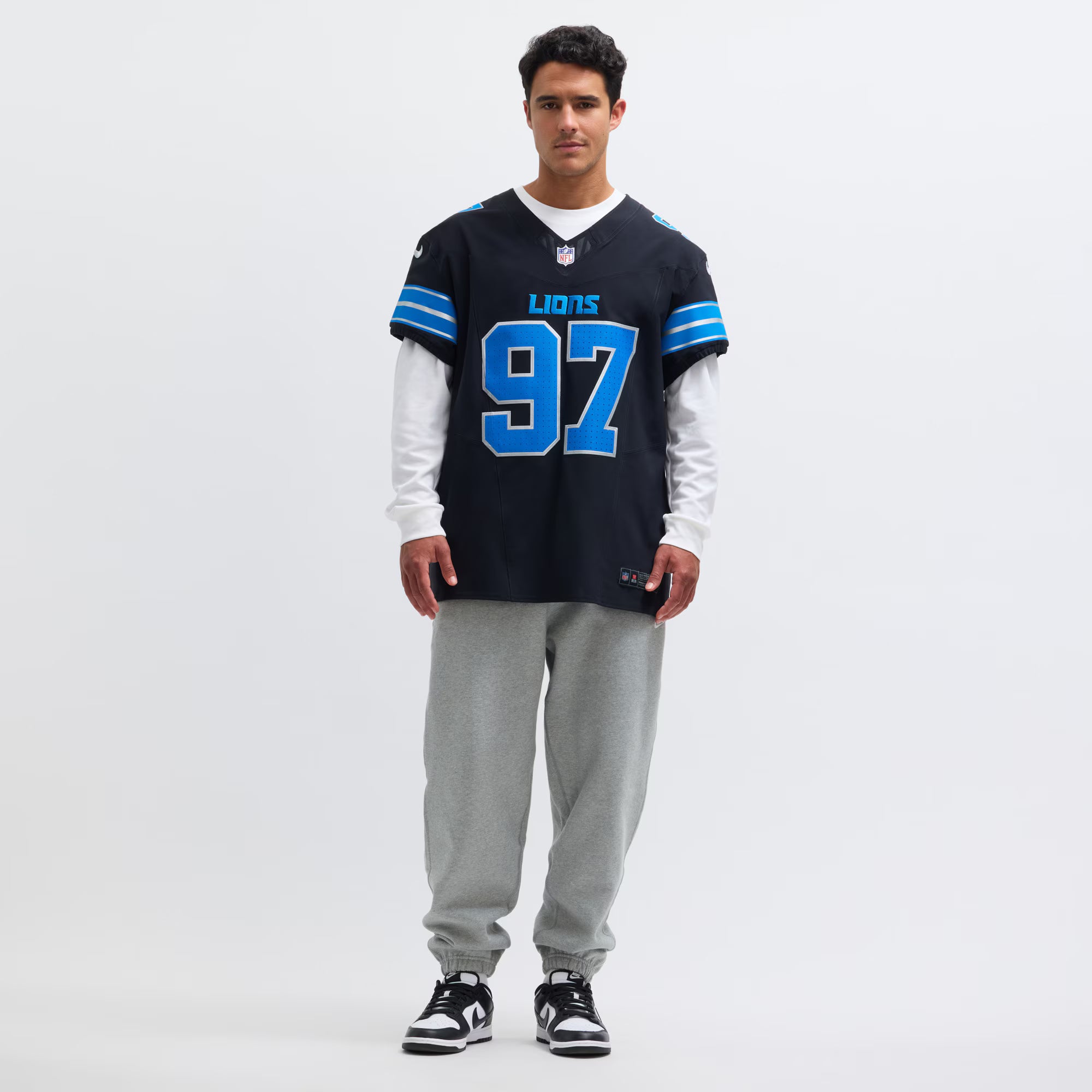 Aidan Hutchinson Detroit Lions Nike Alternate Vapor F.U.S.E. Elite Jersey - Black