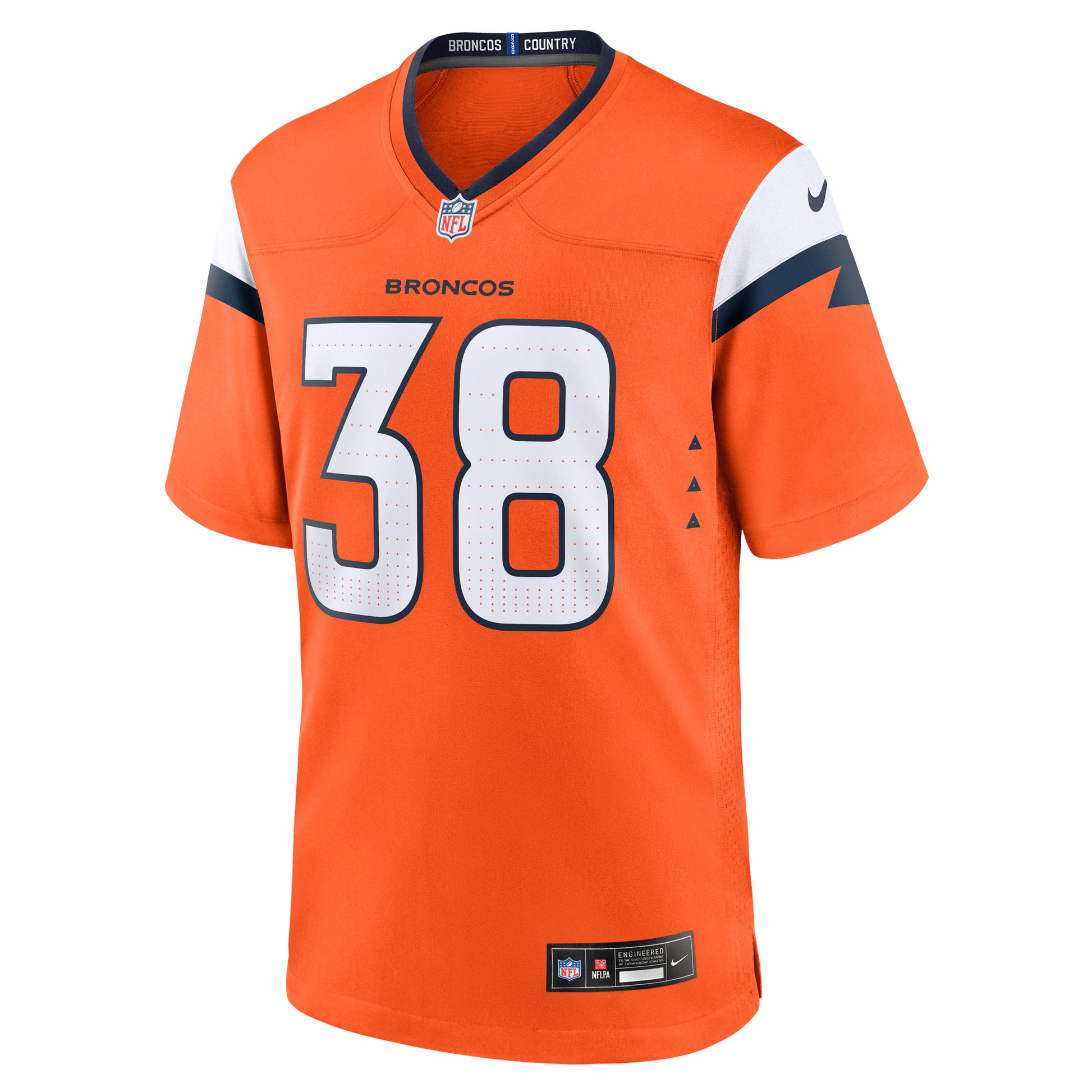 Jaleel McLaughlin Denver Broncos Nike Team Game Jersey -  Orange