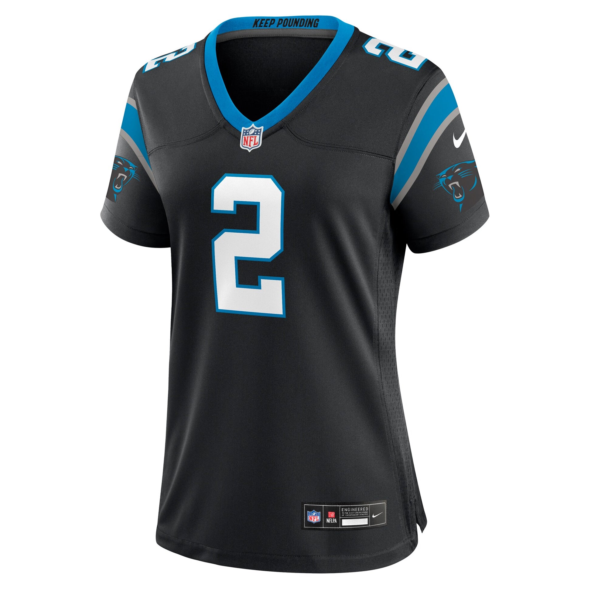 Mike Jackson Carolina Panthers Nike Women's  Game Jersey -  Black