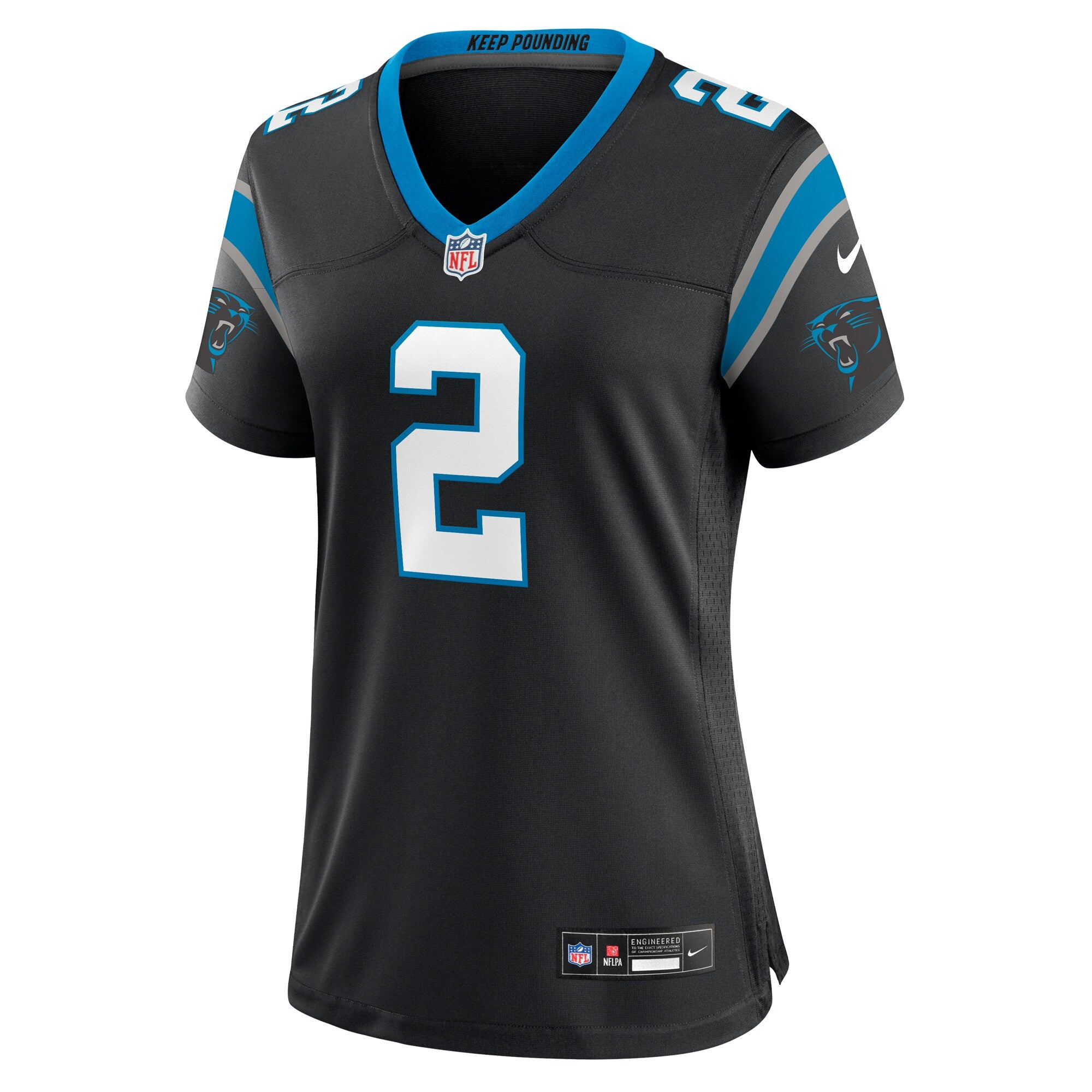 Mike Jackson Carolina Panthers Nike Women's  Game Jersey -  Black