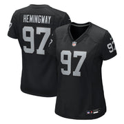 Tonka Hemingway Las Vegas Raiders Nike Women's Team Game Jersey -  Black