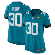 Montaric Brown Jacksonville Jaguars Nike Women's Game Player Jersey - Teal