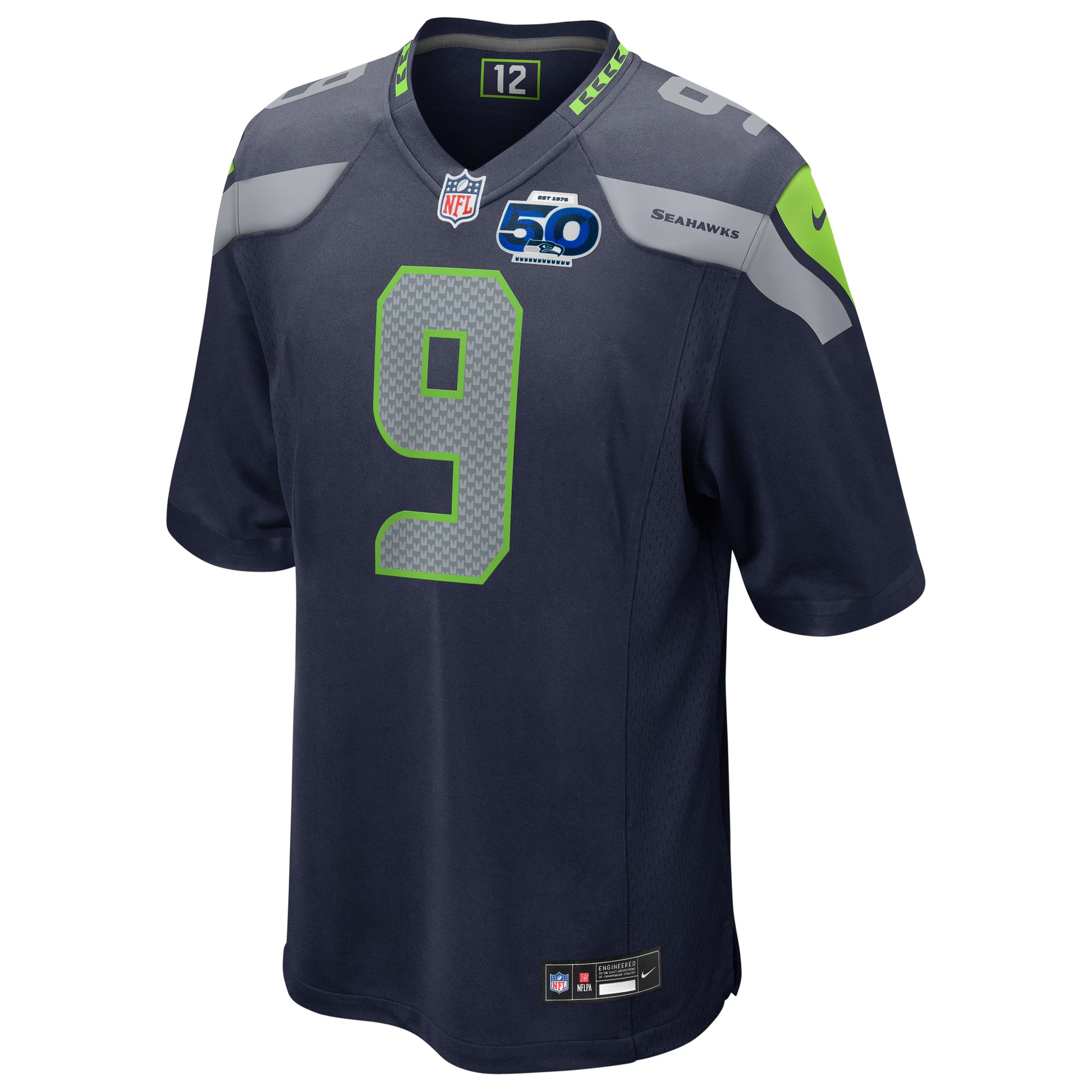 Kenneth Walker III Seattle Seahawks Nike 50th Season Game Jersey - College Navy