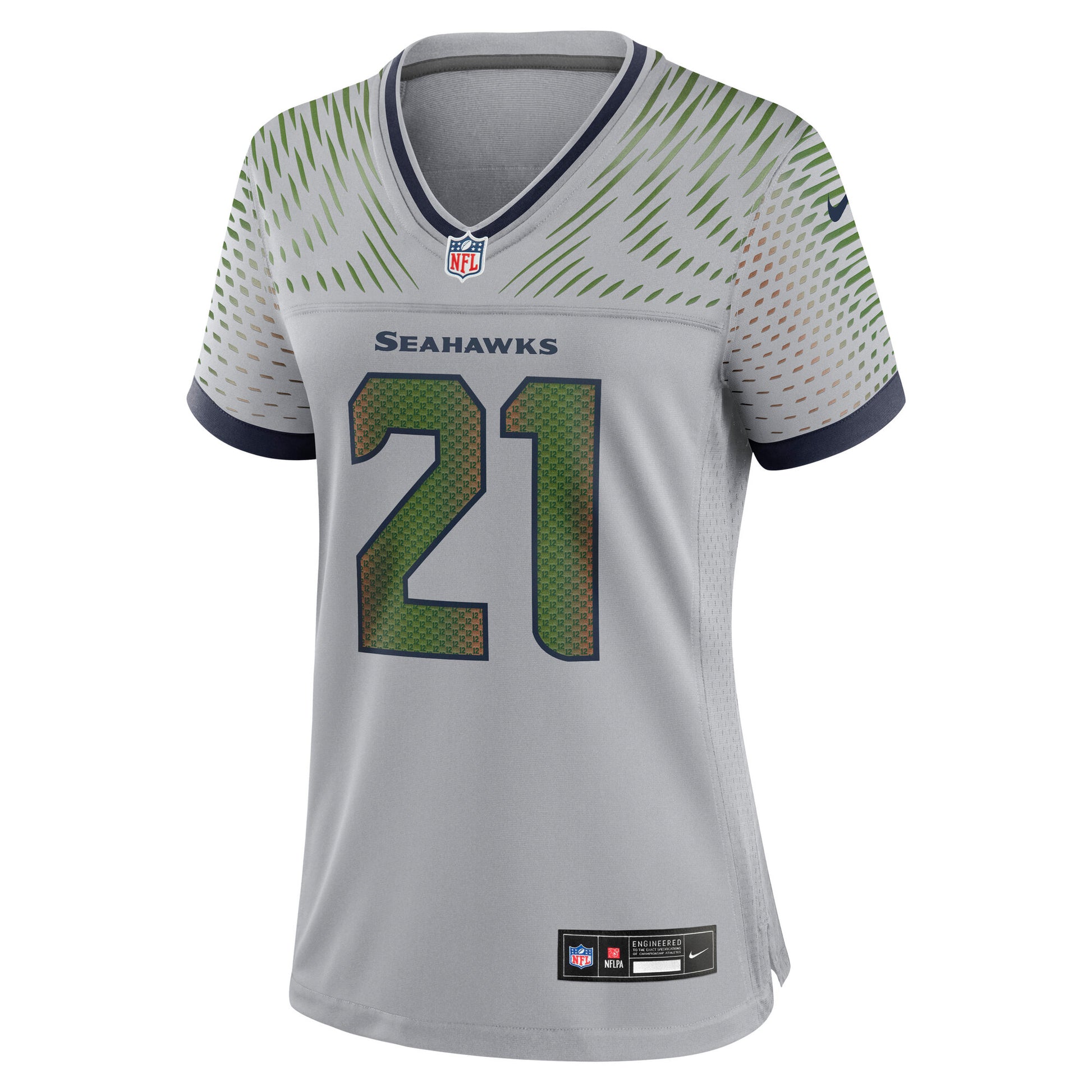 Devon Witherspoon Seattle Seahawks Nike Women's 2025 Rivalries Collection Game Jersey - Wolf Gray