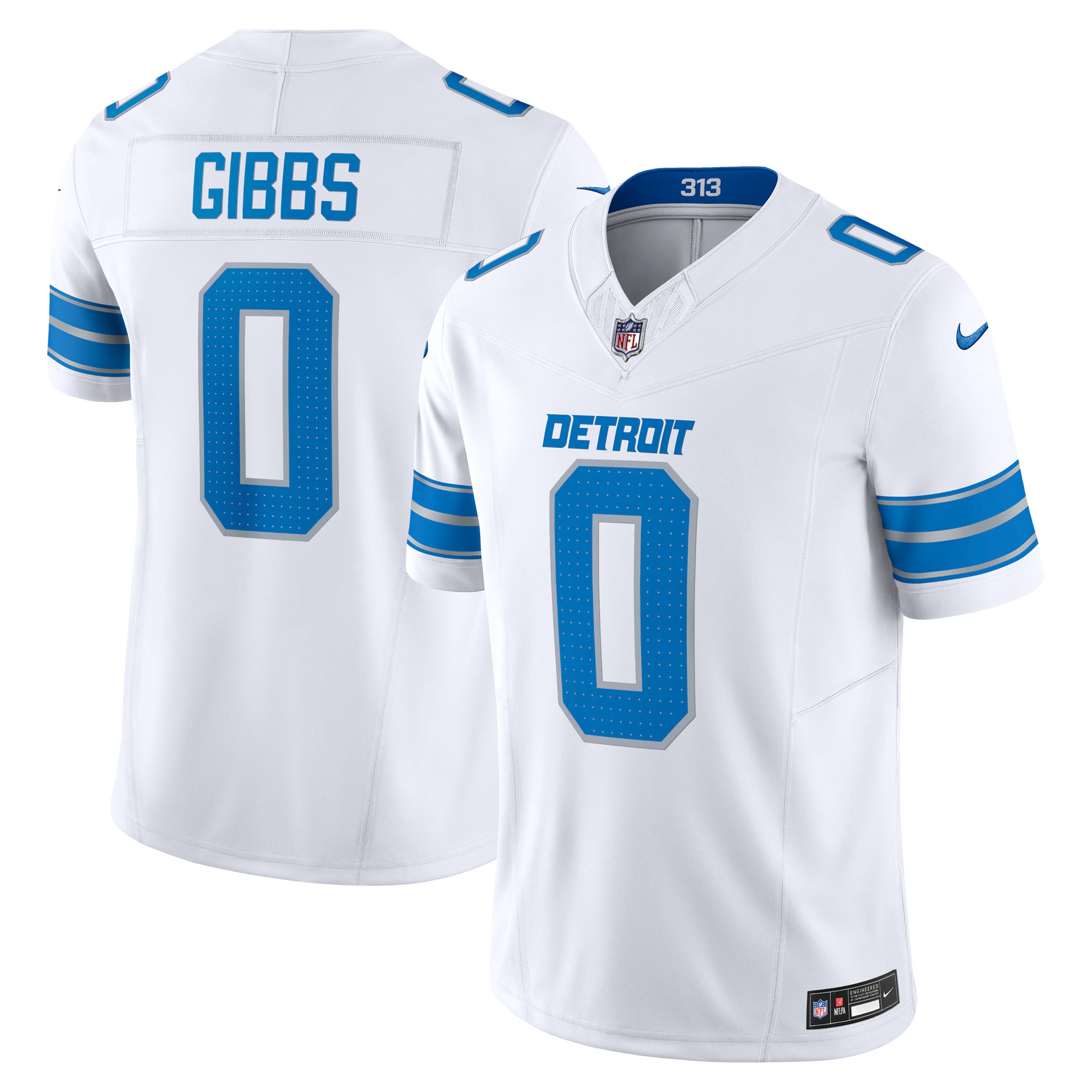 Jahmyr Gibbs Detroit Lions Nike Vapor F.U.S.E. Limited Jersey - White