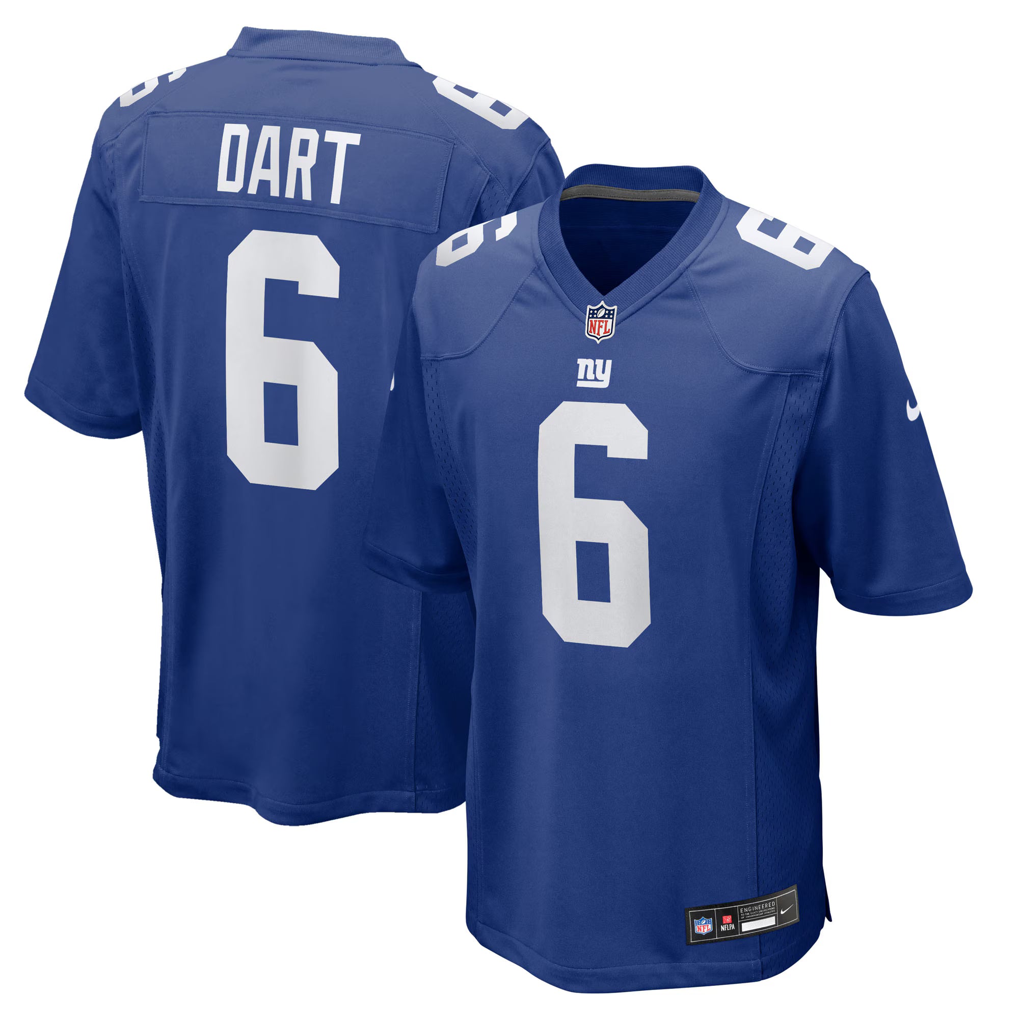 Jaxson Dart New York Giants Nike 2025 NFL Draft First Round Pick  Game Jersey - Royal