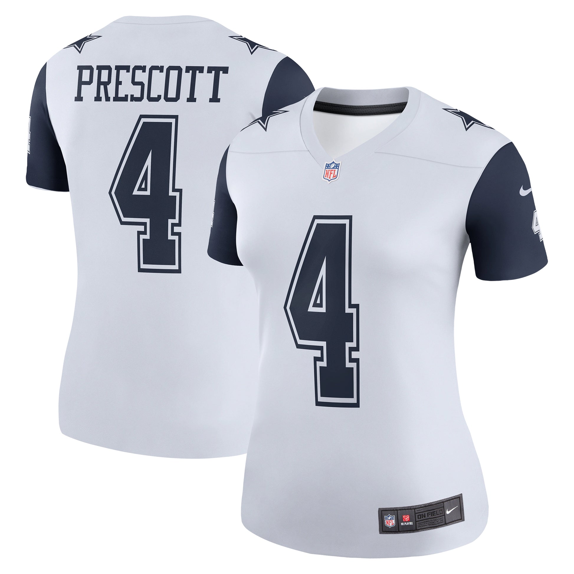 Dak Prescott Dallas Cowboys Nike Women's Legend Player Performance Top -  White