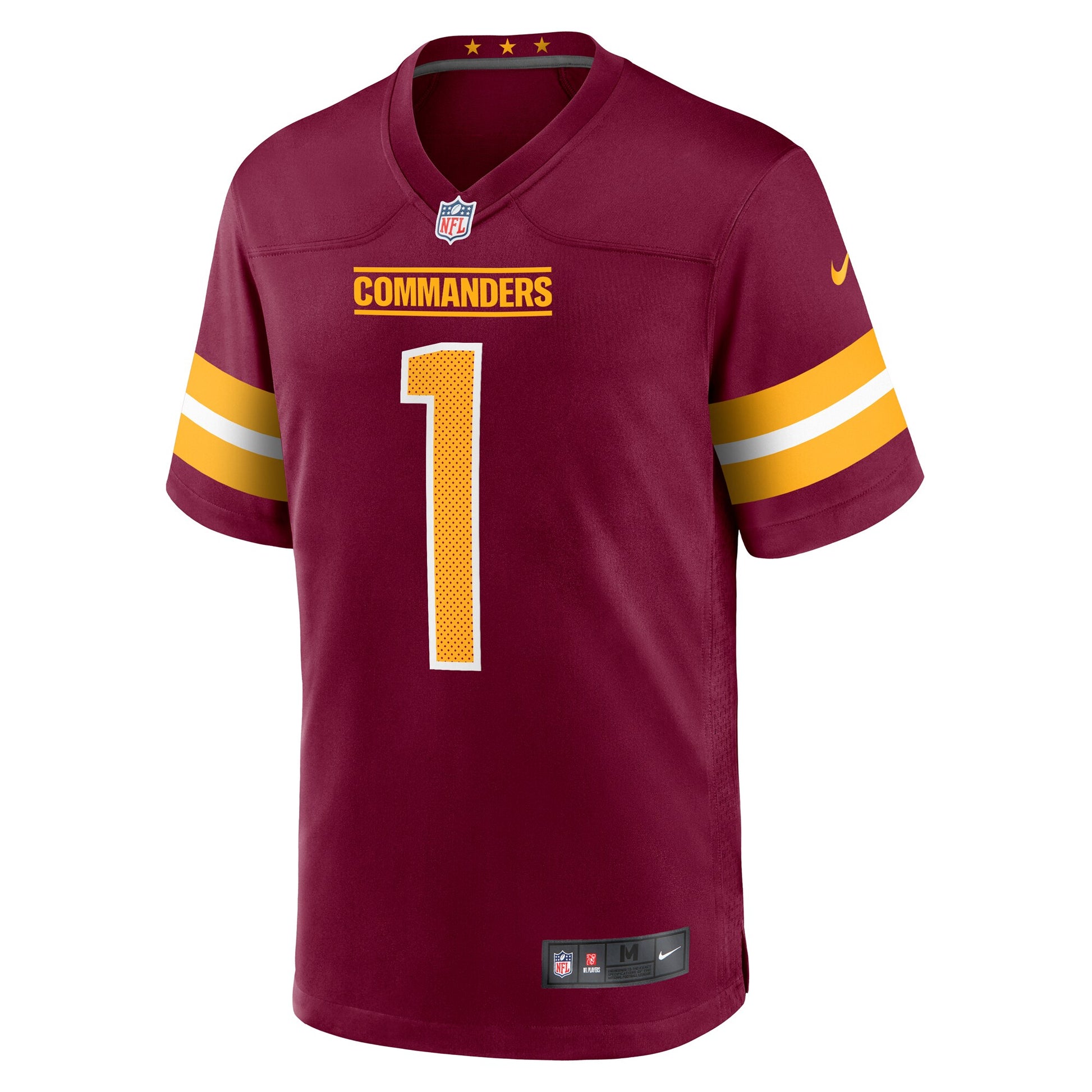 Number 1 Groom Washington Commanders Nike Game Jersey - Burgundy