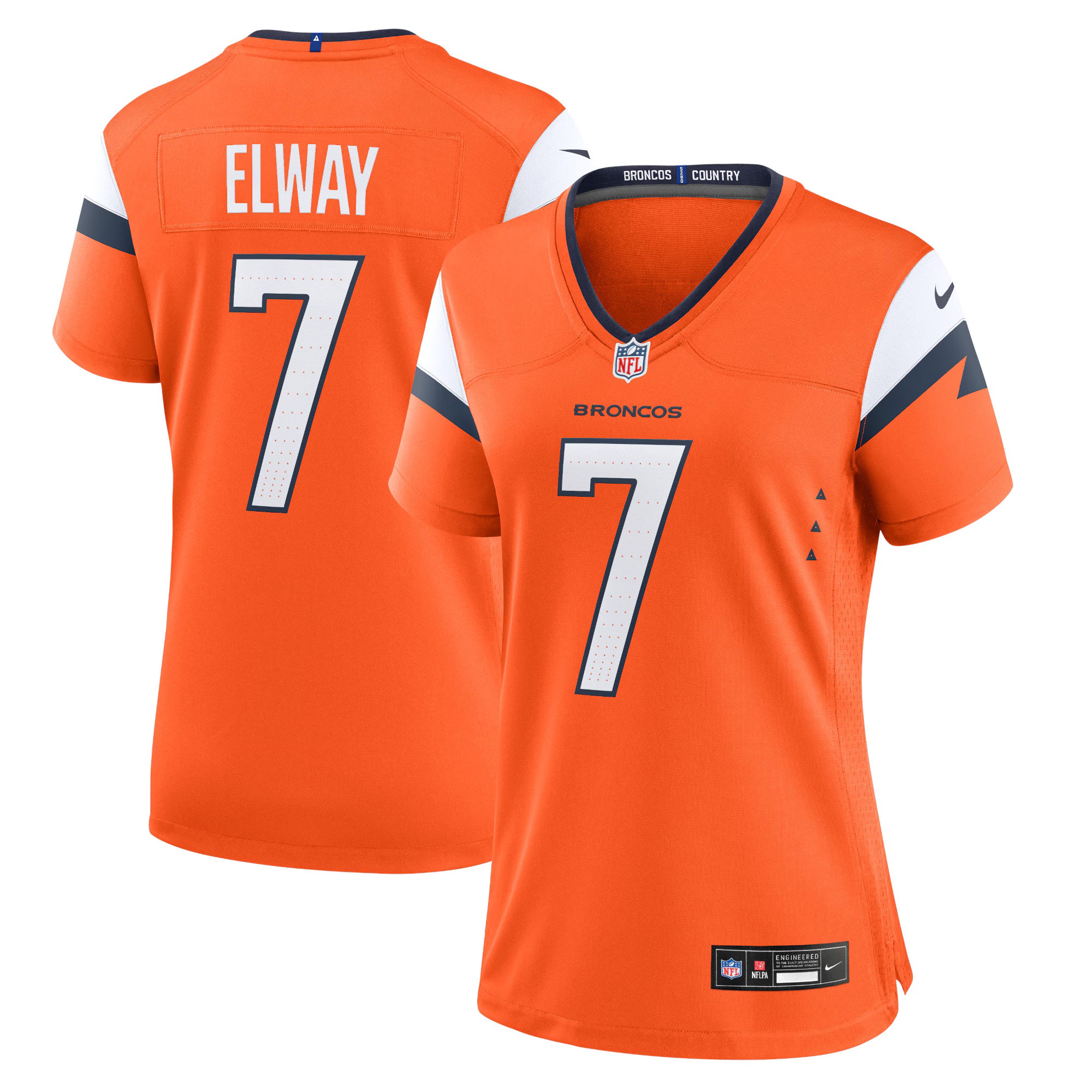 John Elway Denver Broncos Nike Women's Mile High Collection Retired Player Game Jersey - Orange