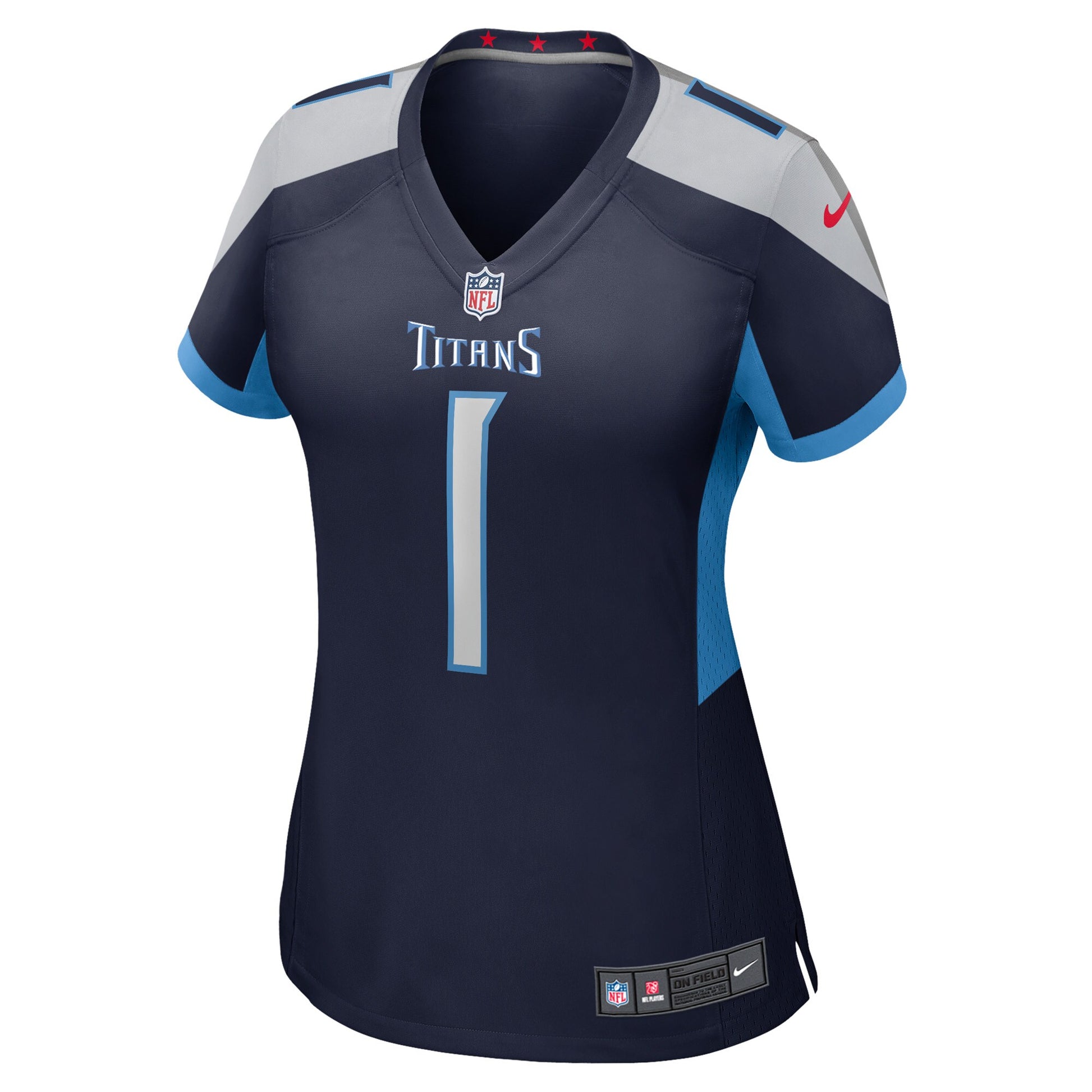 Number 1 Bride Tennessee Titans Nike Women's Game Jersey - Navy