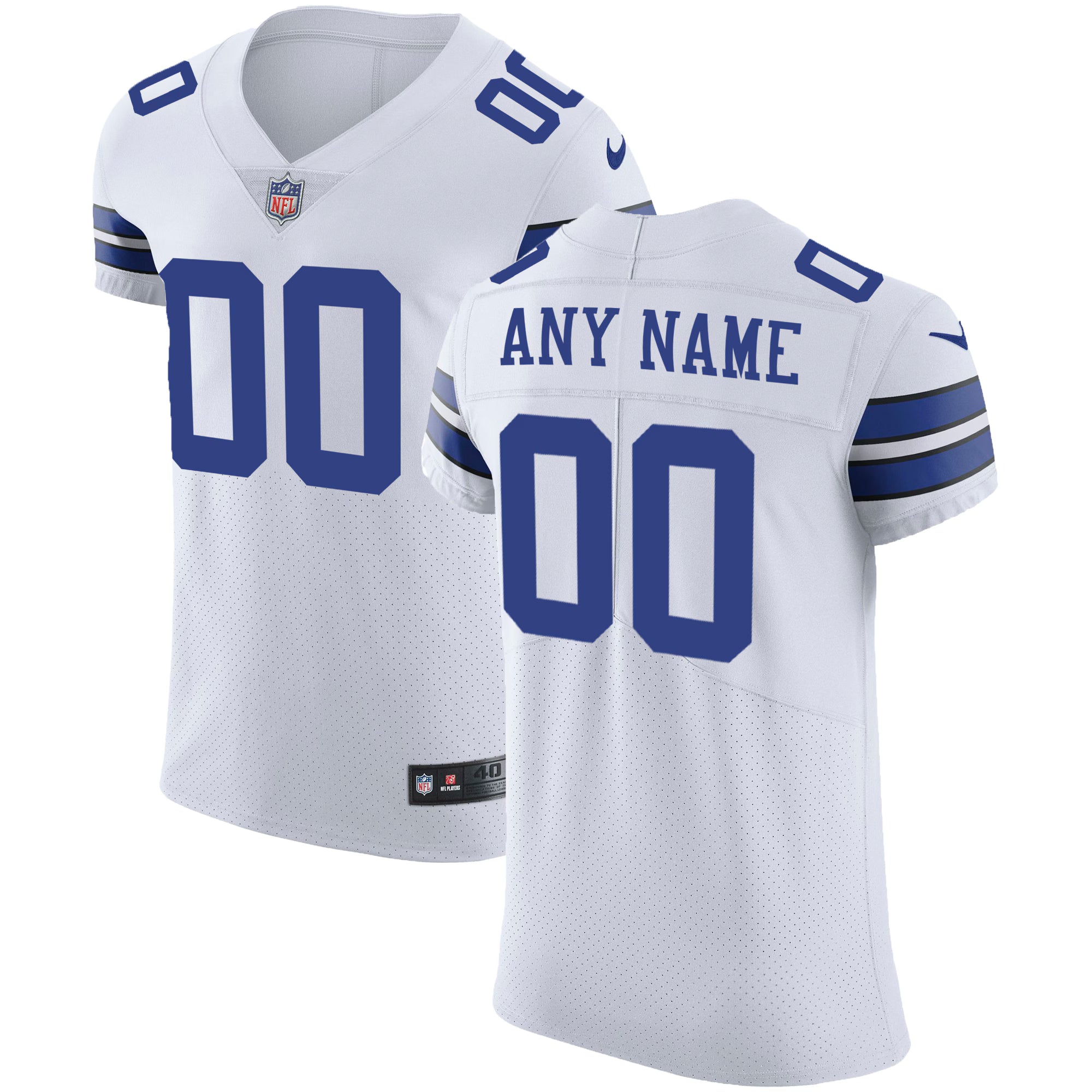 Dallas Cowboys Nike Vapor Untouchable Custom Elite Jersey - White