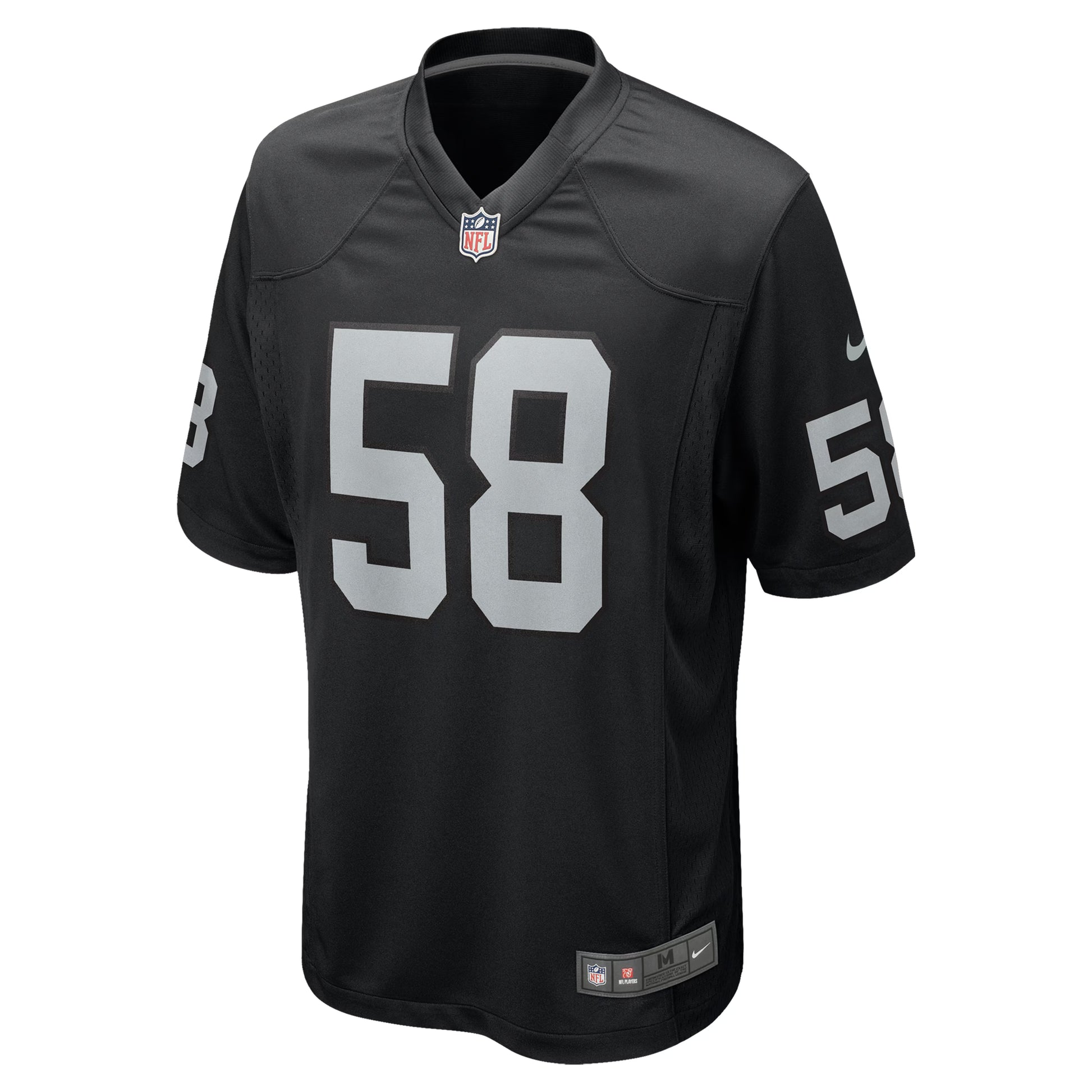 Jackson Powers-Johnson Las Vegas Raiders Nike Team Game Jersey -  Black