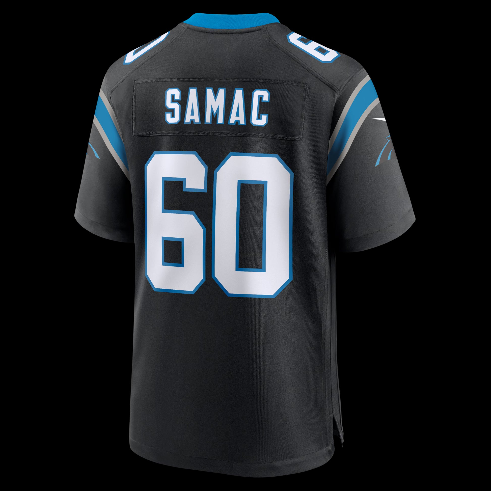 Nick Samac Carolina Panthers Nike Team Game Jersey -  Black