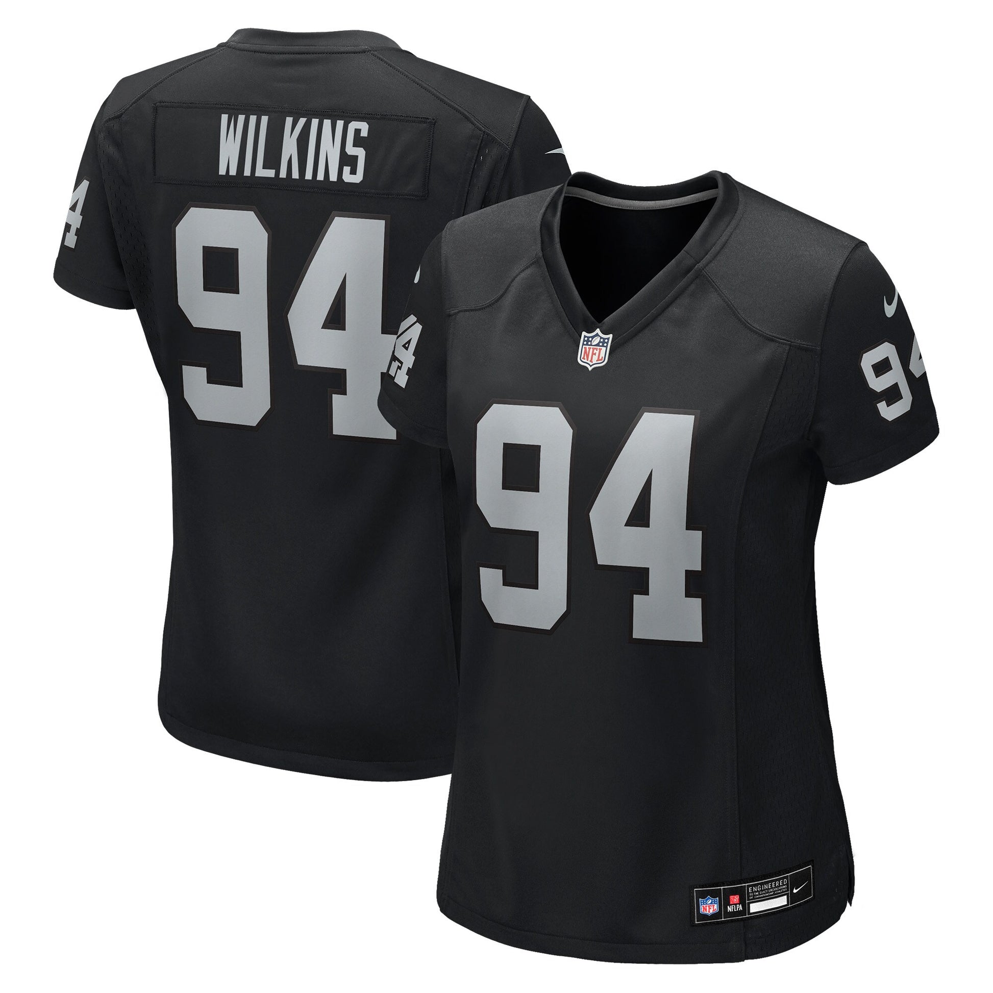 Christian Wilkins Las Vegas Raiders Nike Women's Team Game Jersey - Black