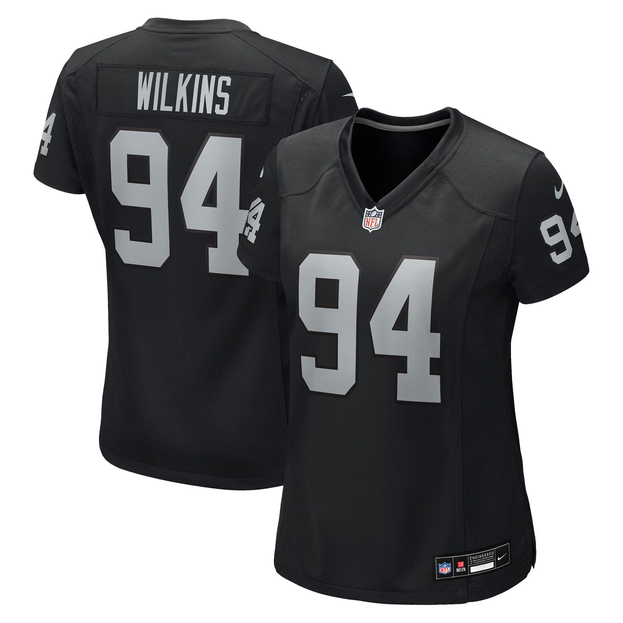 Christian Wilkins Las Vegas Raiders Nike Women's Team Game Jersey - Black