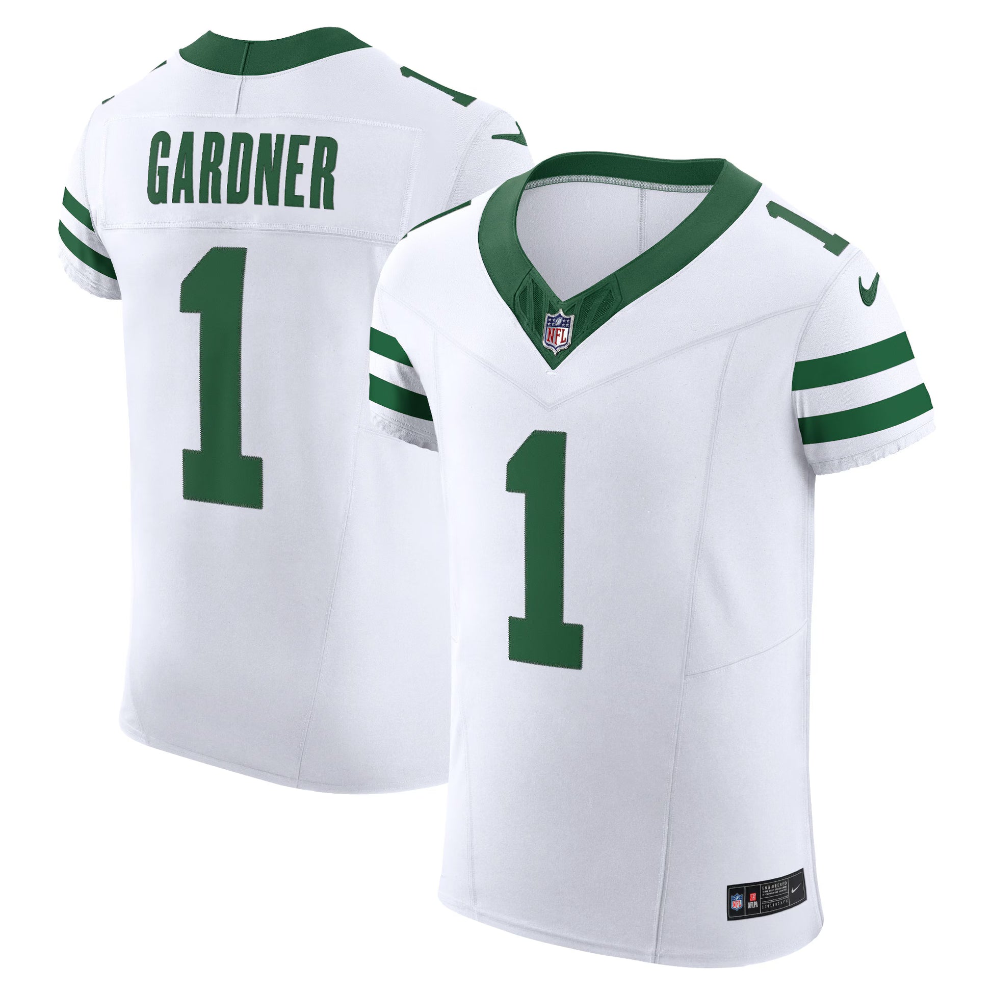 Ahmad Sauce Gardner New York Jets Nike Alternate Vapor F.U.S.E. Elite Jersey - White
