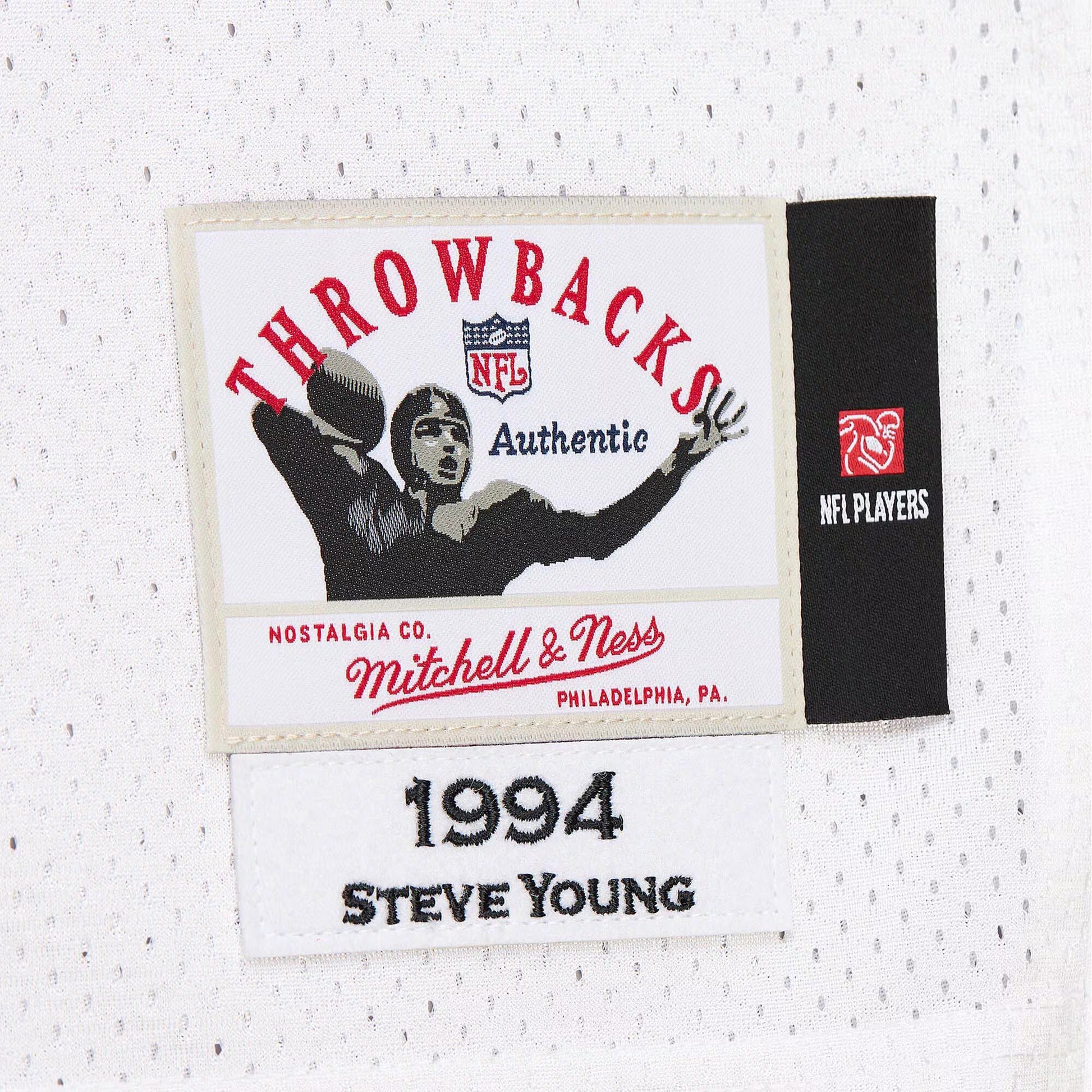 Steve Young San Francisco 49ers 1994 Mitchell &amp; Ness Authentic Throwback Retired Player Jersey - White