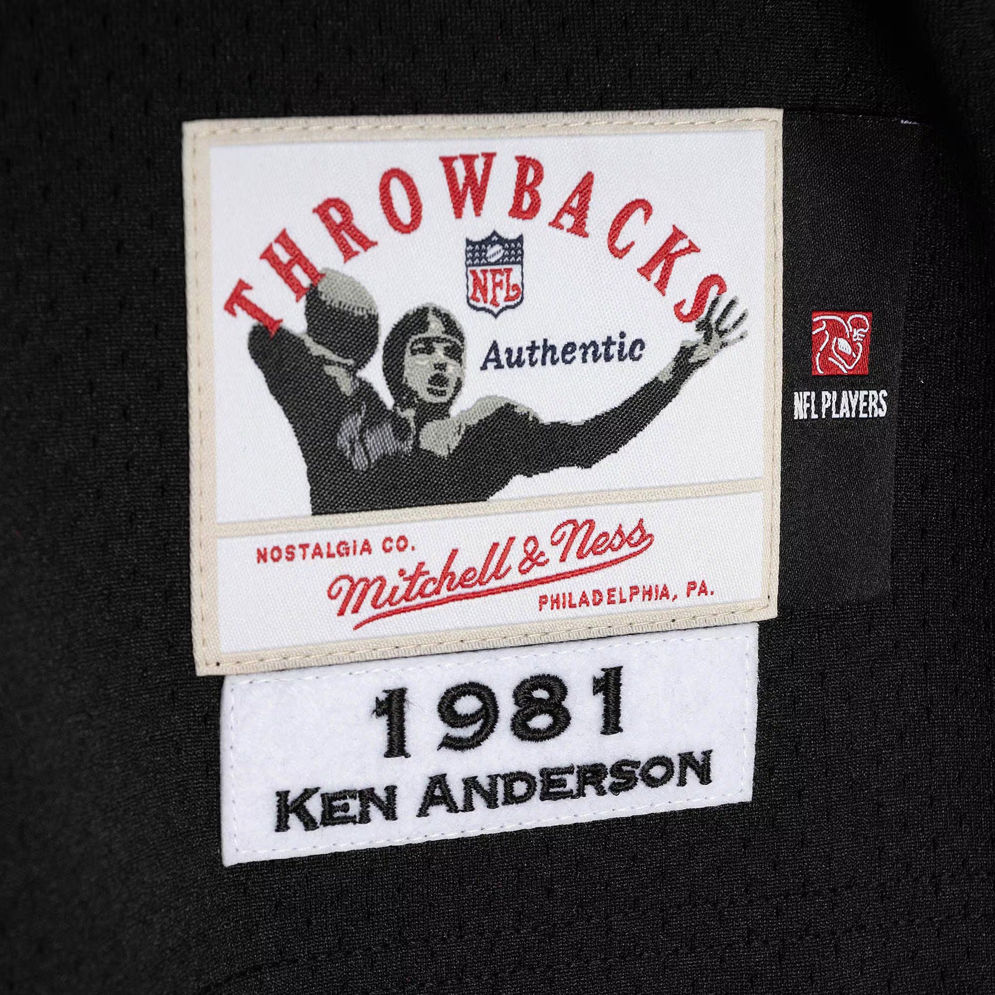 Ken Anderson Cincinnati Bengals 1981 Mitchell &amp; Ness Authentic Throwback Retired Player Jersey - Black