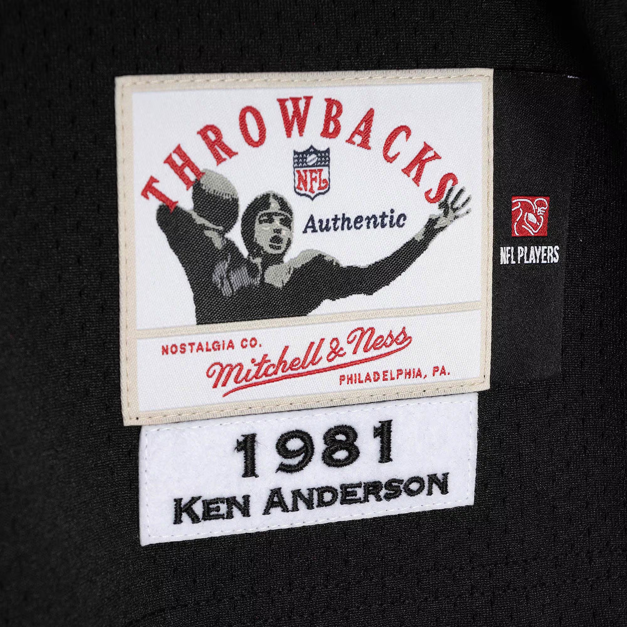 Ken Anderson Cincinnati Bengals 1981 Mitchell &amp; Ness Authentic Throwback Retired Player Jersey - Black