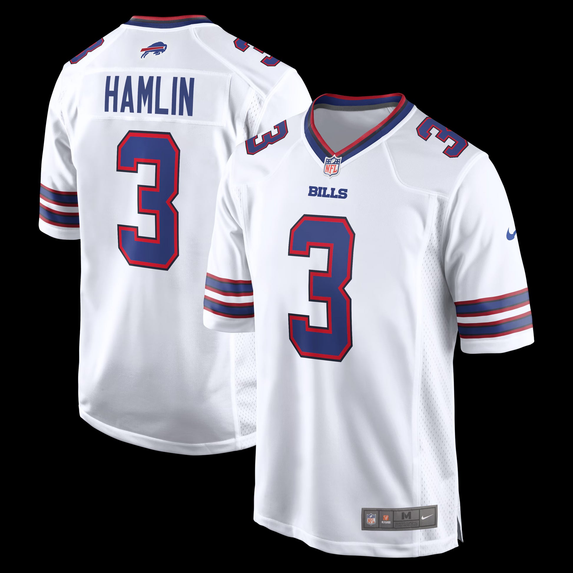Damar Hamlin Buffalo Bills Nike  Game Jersey - White