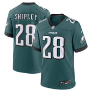 Will Shipley Philadelphia Eagles Nike Team Game Jersey - Midnight Green