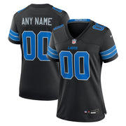 Detroit Lions Nike Women's Alternate Custom Game Jersey - Black