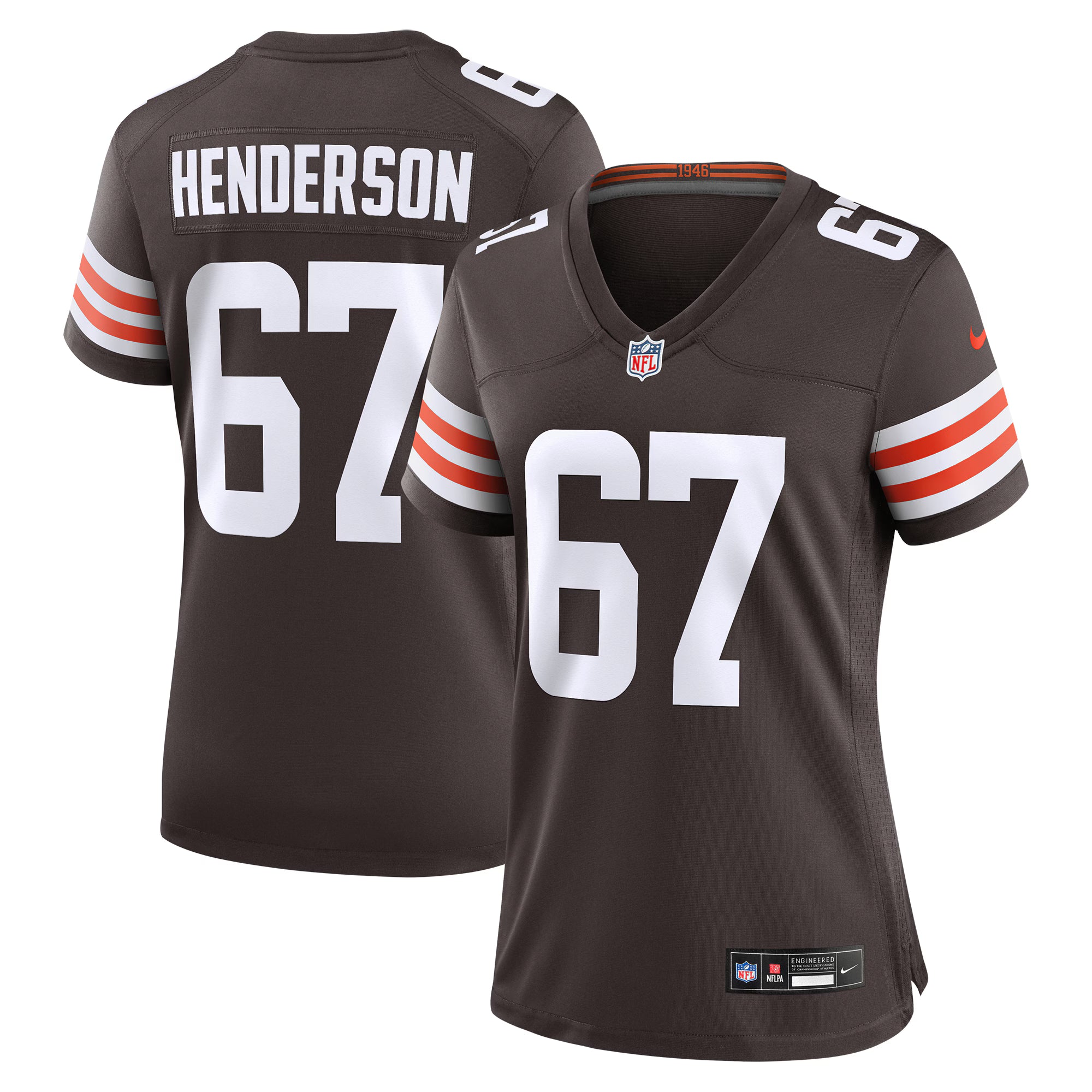 LaDarius Henderson Cleveland Browns Nike Women's Team Game Jersey -  Brown