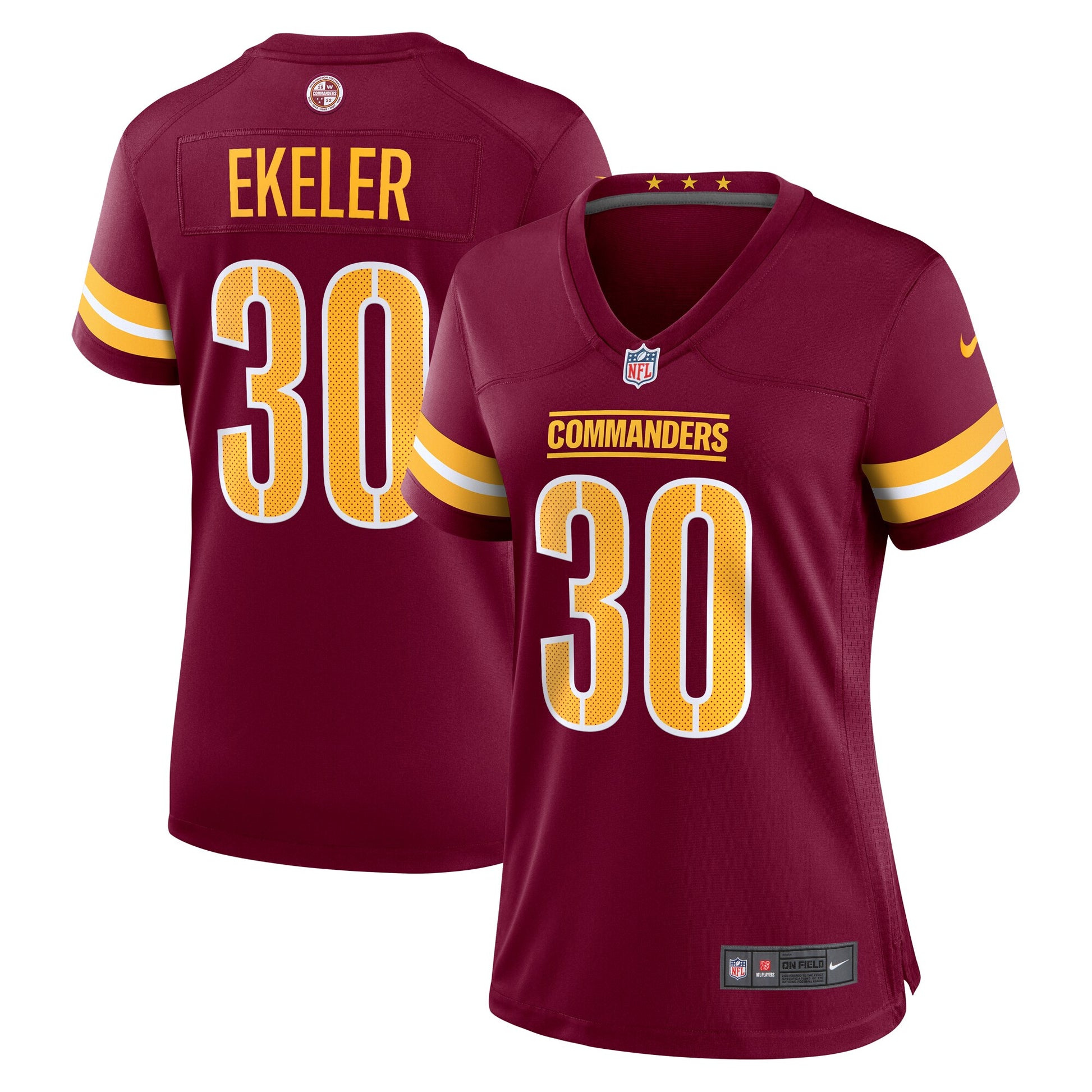 Austin Ekeler Washington Commanders Nike Women's Game Player Jersey - Burgundy