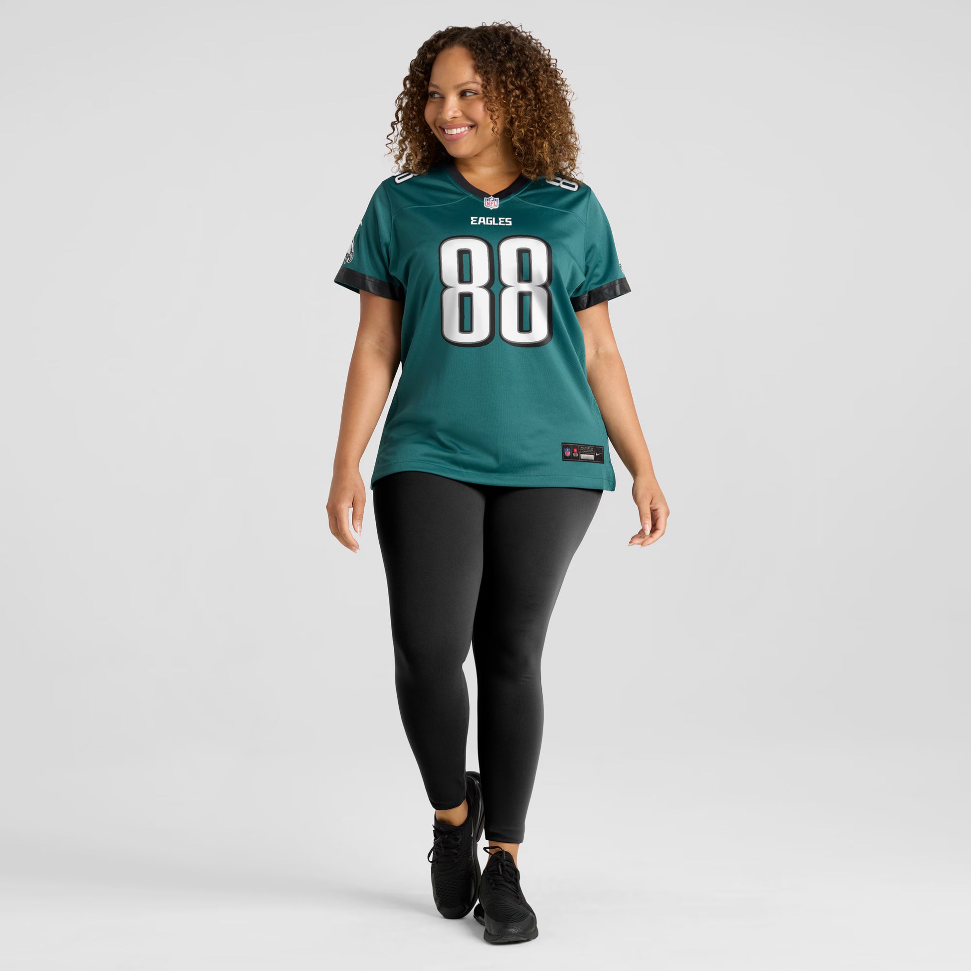 Dallas Goedert Philadelphia Eagles Nike Women's Team Game Jersey - Midnight Green