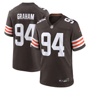 Mason Graham Cleveland Browns Nike 2025 NFL Draft First Round Pick  Game Jersey - Brown