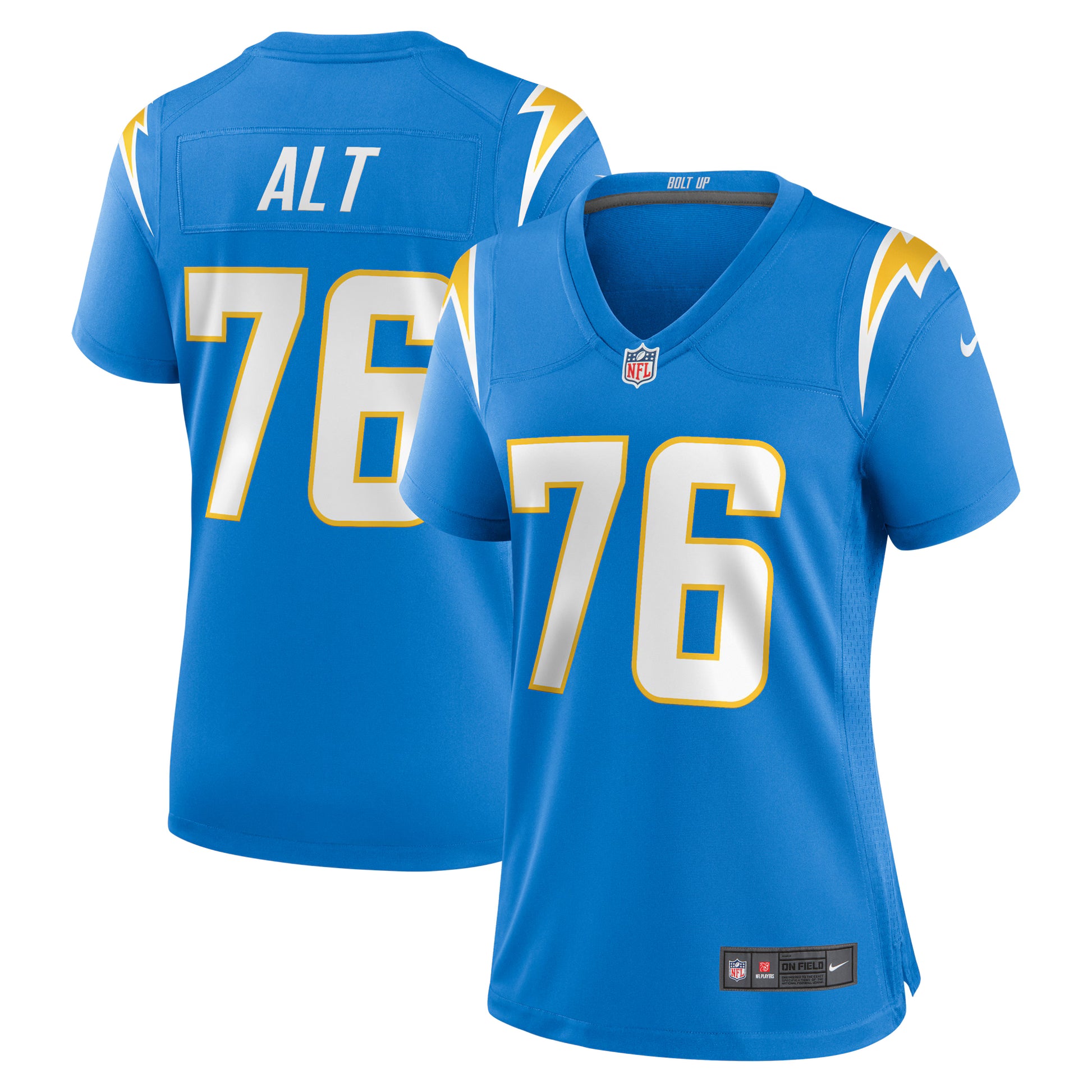 Joe Alt Los Angeles Chargers Nike Women's 2024 NFL Draft First Round Pick Player Game Jersey - Powder Blue
