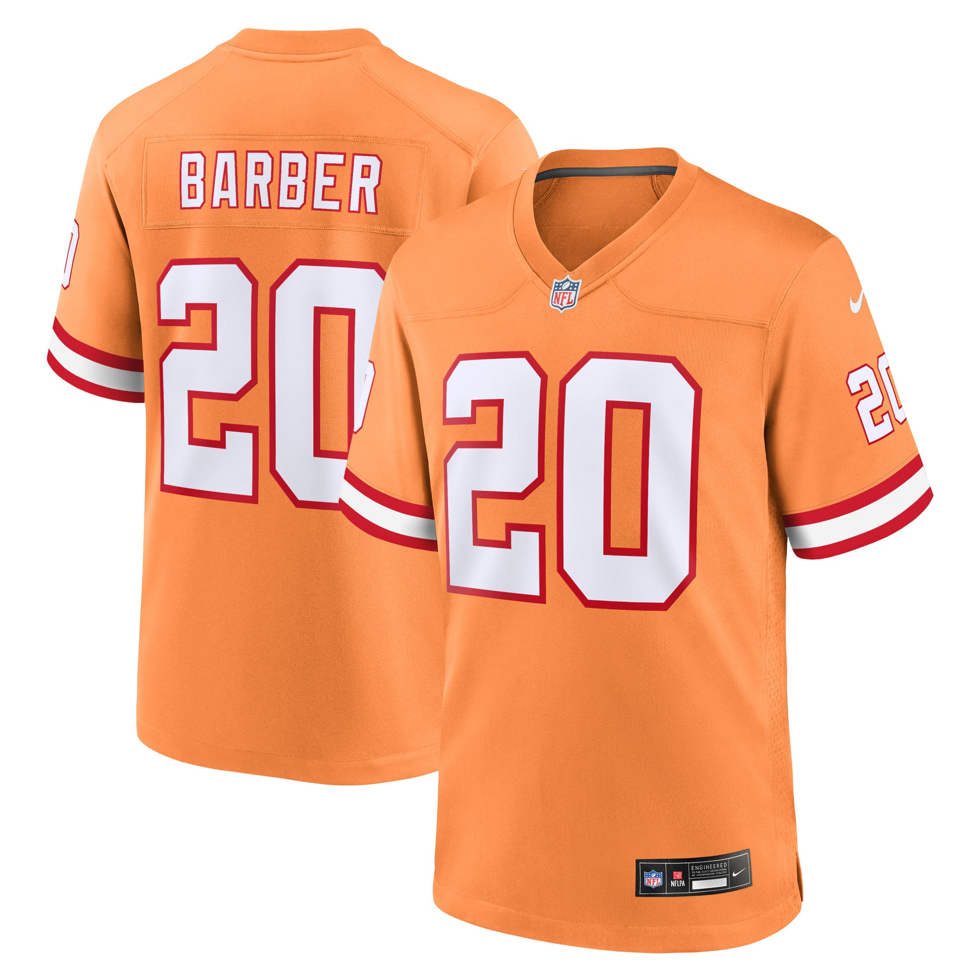 Ronde Barber Tampa Bay Buccaneers Nike Retired Player Alternate Game Jersey - Orange