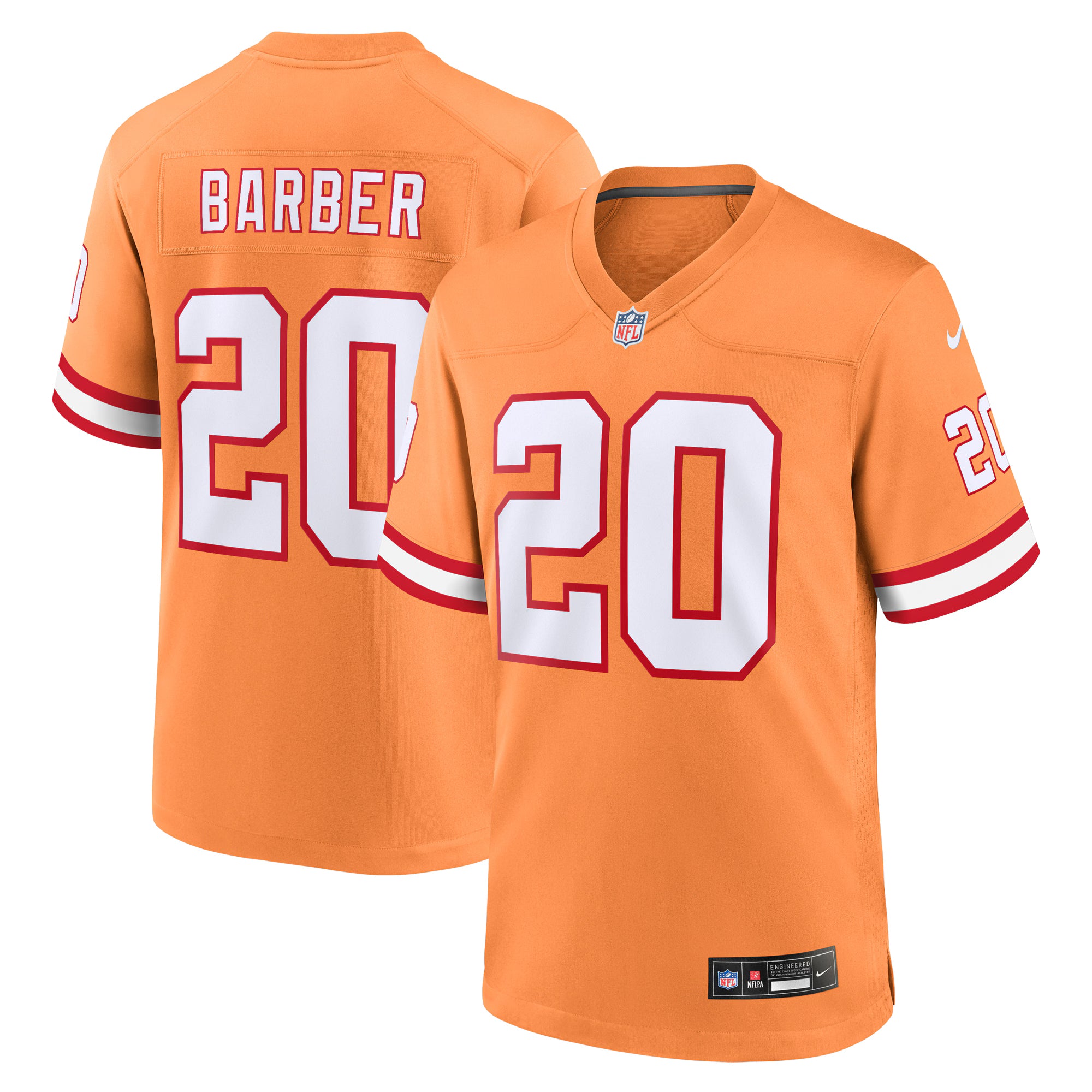 Ronde Barber Tampa Bay Buccaneers Nike Retired Player Alternate Game Jersey - Orange