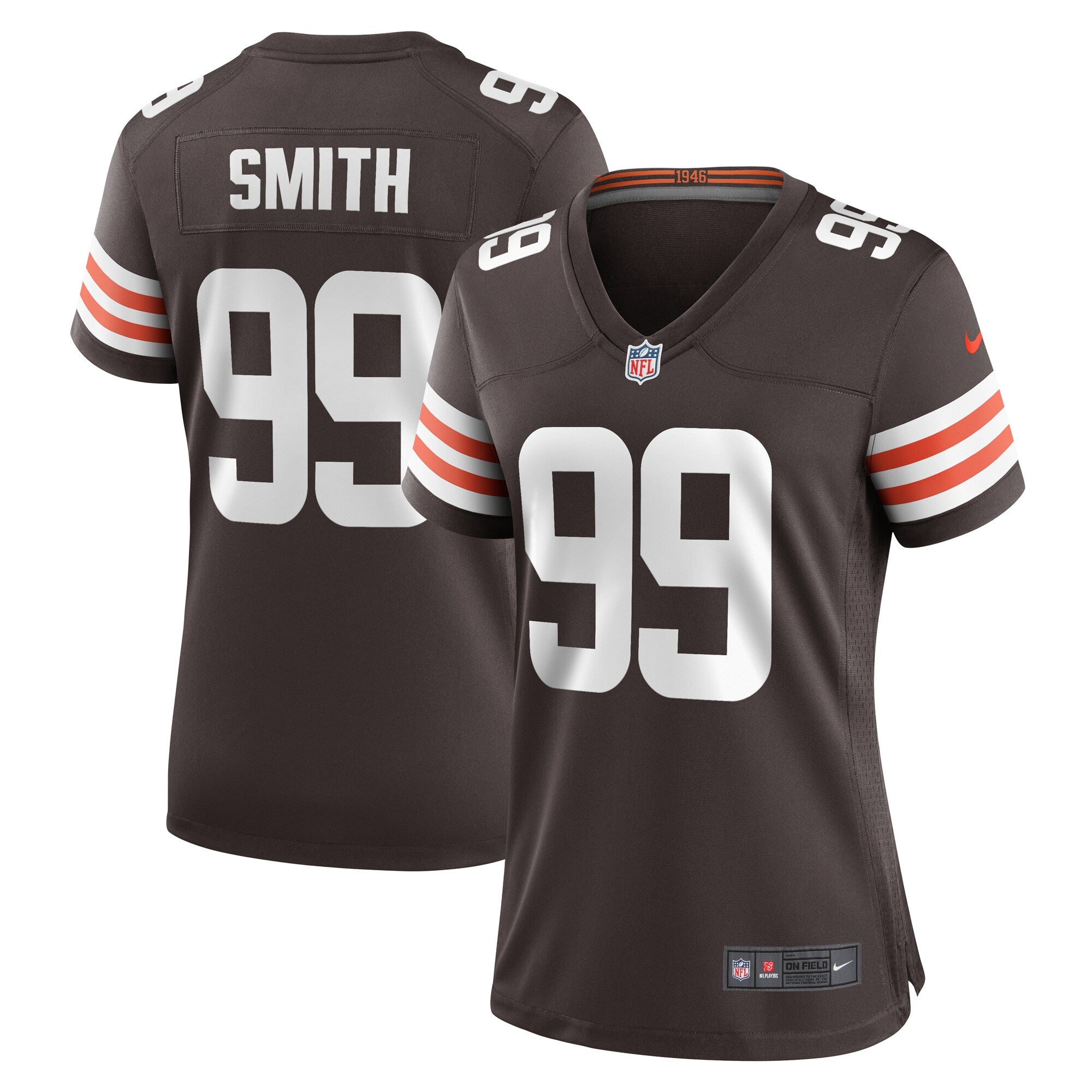Za'Darius Smith Cleveland Browns Nike Women's Team Game Jersey -  Brown
